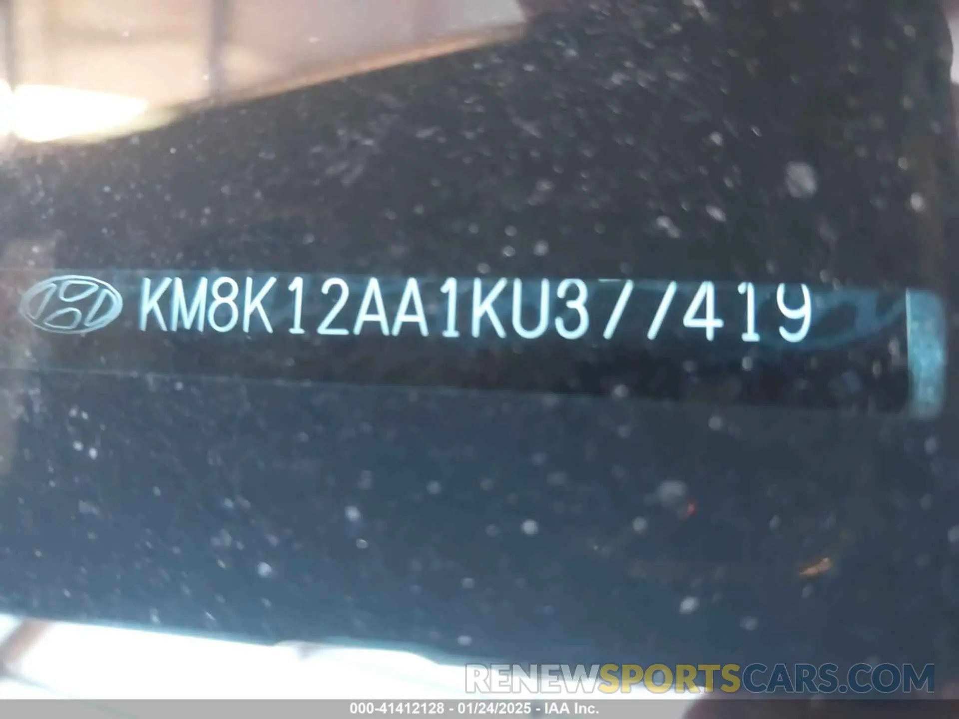 9 Photograph of a damaged car KM8K12AA1KU377419 HYUNDAI KONA 2019