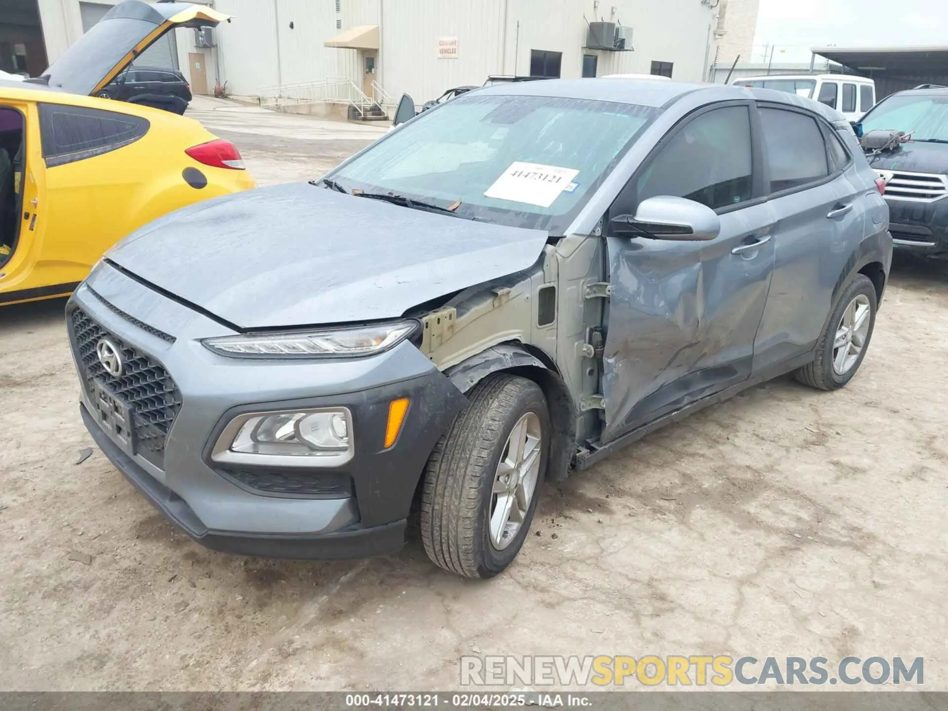 2 Photograph of a damaged car KM8K12AA2KU200944 HYUNDAI KONA 2019
