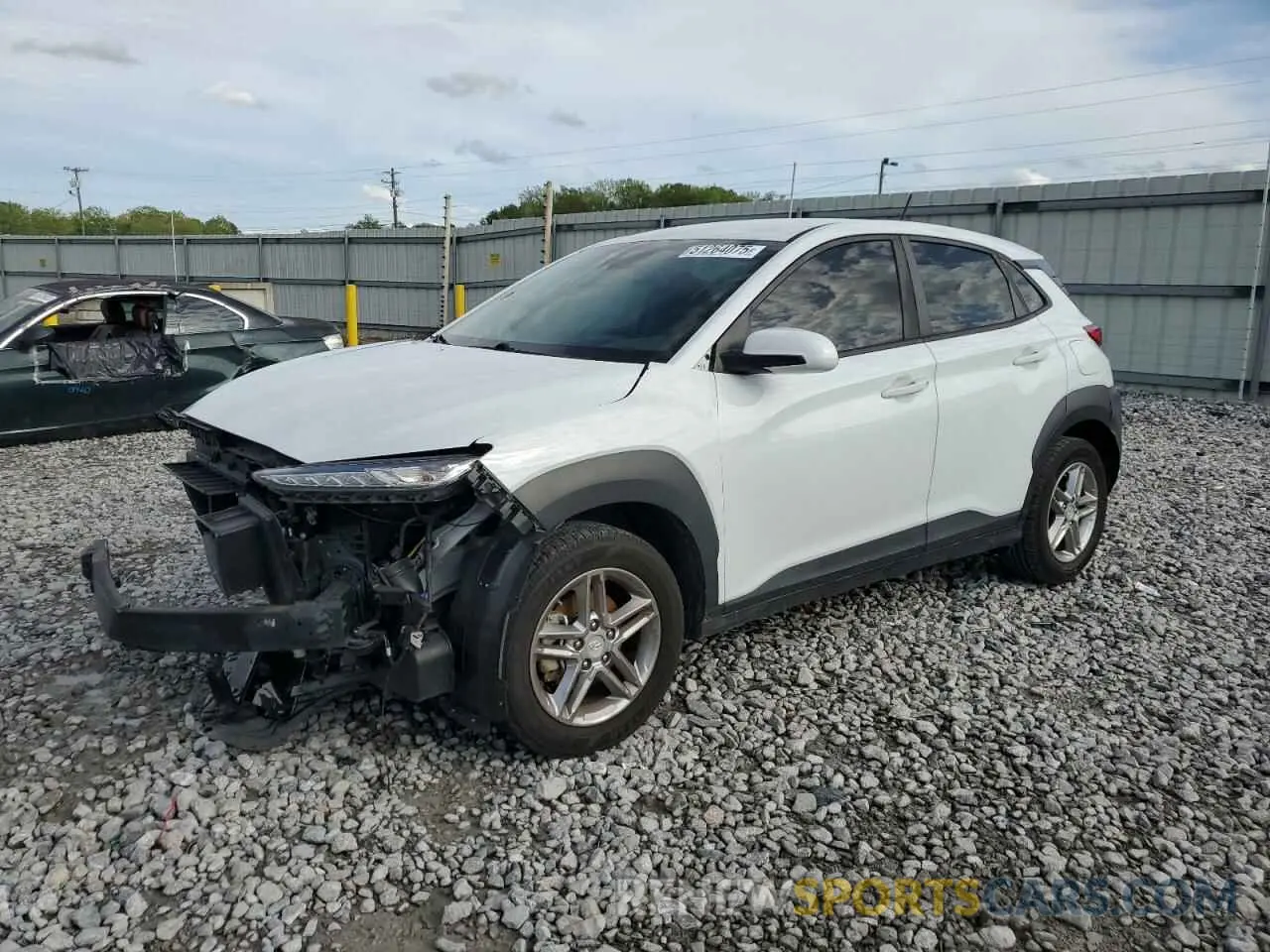 1 Photograph of a damaged car KM8K12AA2KU241672 HYUNDAI KONA 2019