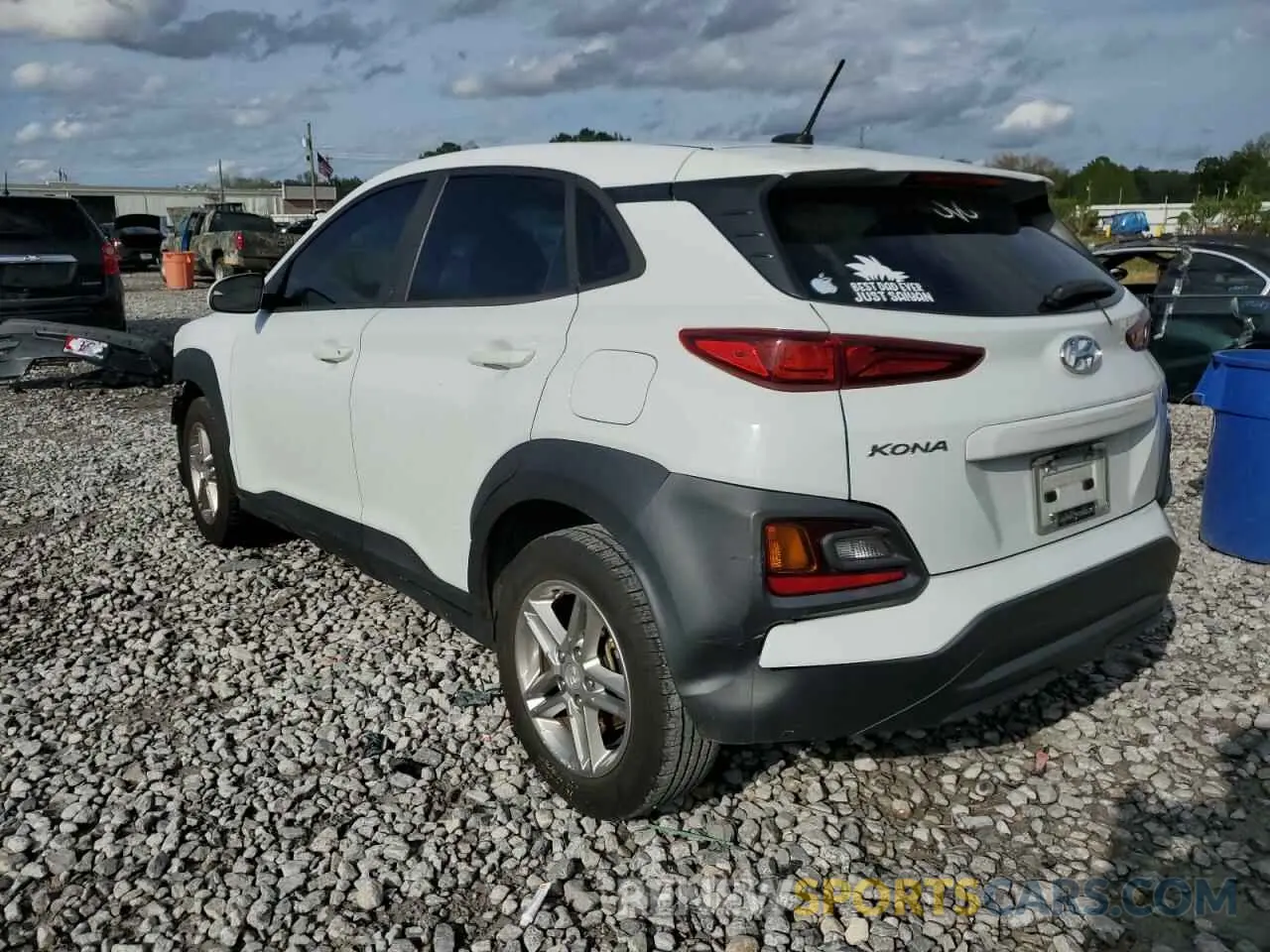 2 Photograph of a damaged car KM8K12AA2KU241672 HYUNDAI KONA 2019