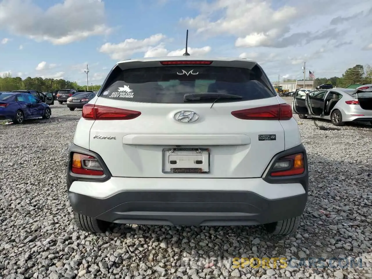 6 Photograph of a damaged car KM8K12AA2KU241672 HYUNDAI KONA 2019