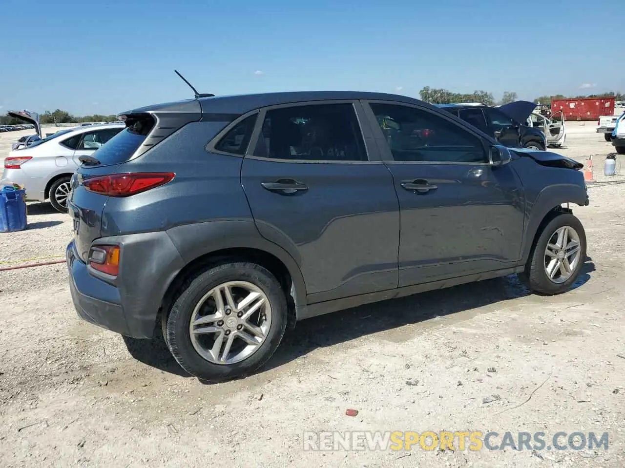 3 Photograph of a damaged car KM8K12AA2KU272713 HYUNDAI KONA 2019