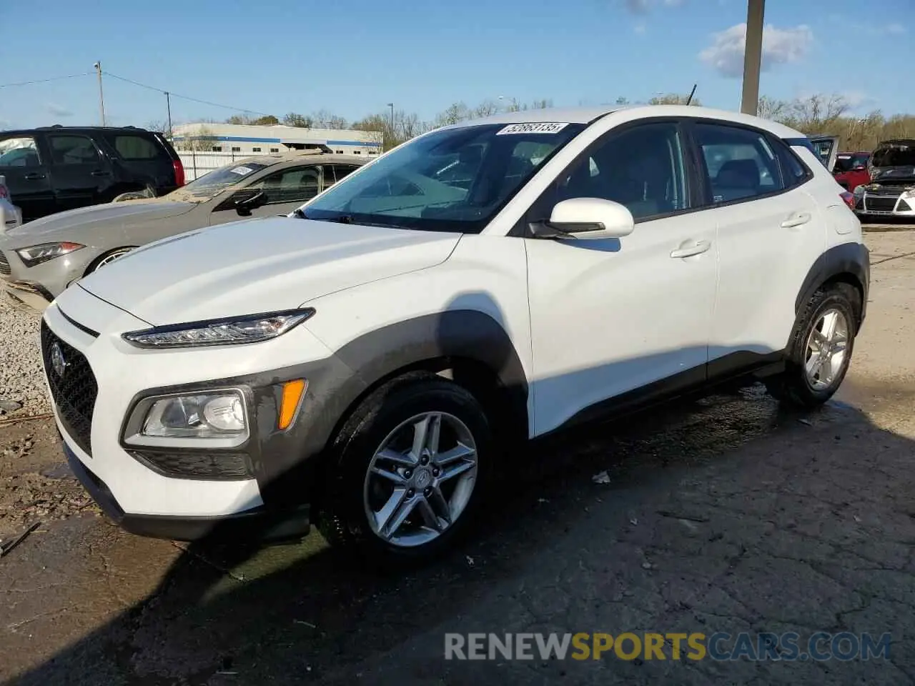 1 Photograph of a damaged car KM8K12AA2KU273540 HYUNDAI KONA 2019