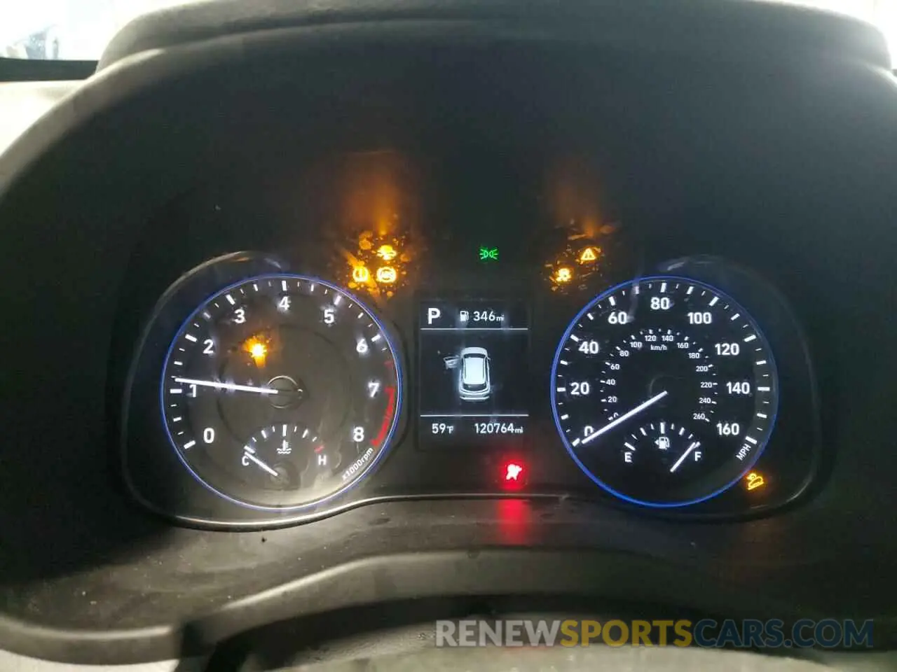 9 Photograph of a damaged car KM8K12AA2KU276549 HYUNDAI KONA 2019