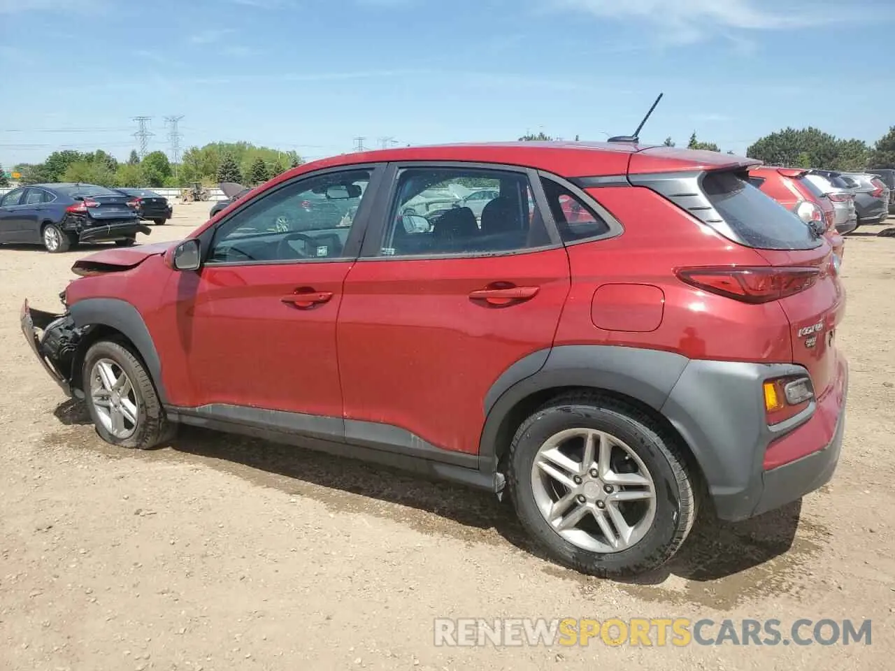 2 Photograph of a damaged car KM8K12AA3KU251885 HYUNDAI KONA 2019