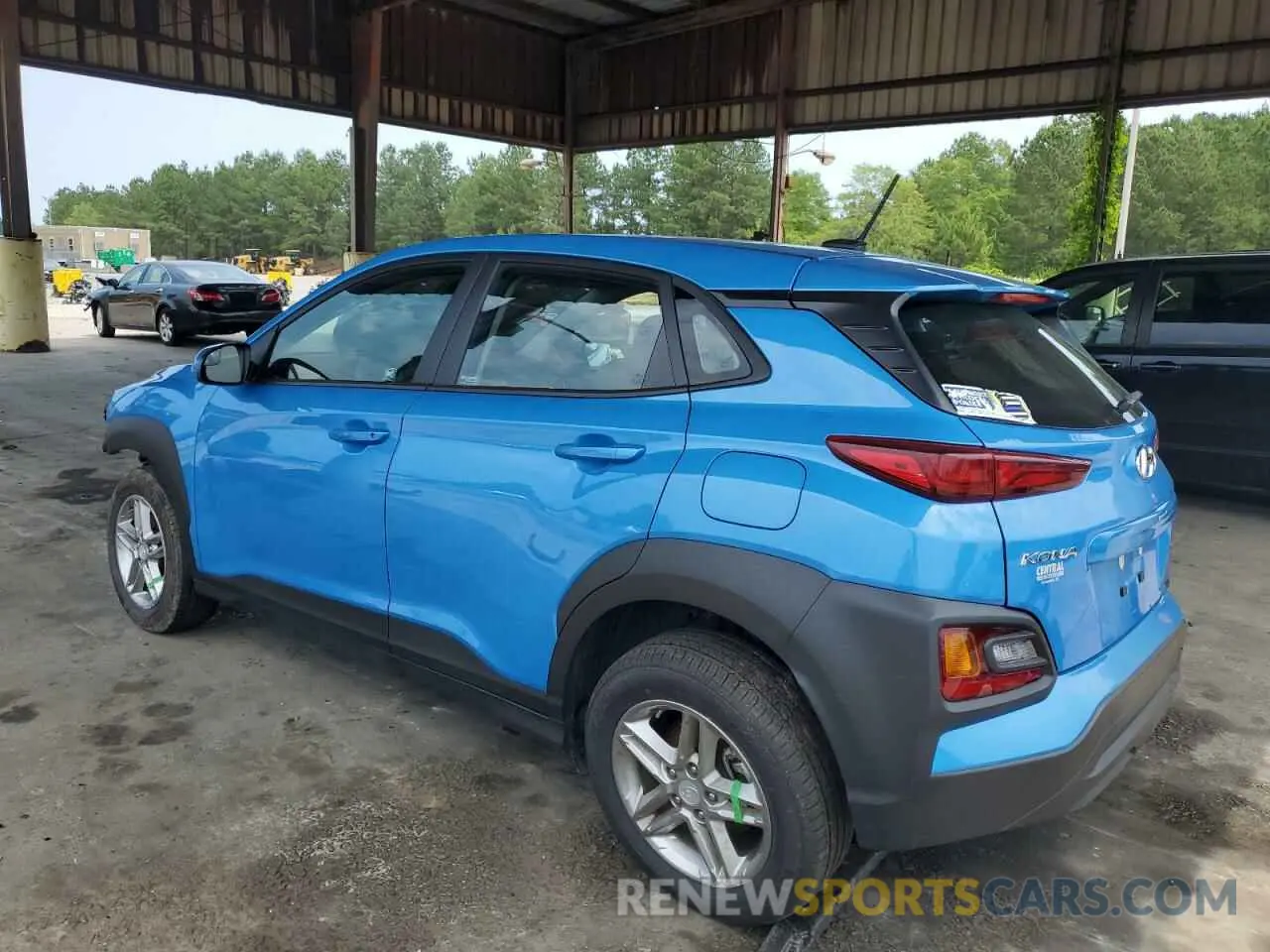 2 Photograph of a damaged car KM8K12AA3KU261428 HYUNDAI KONA 2019