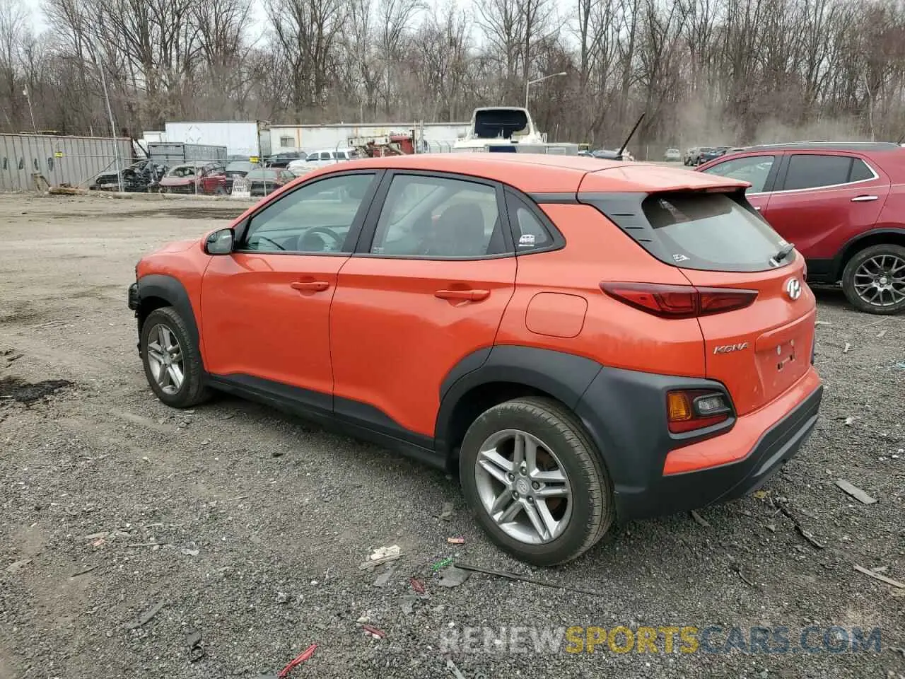 2 Photograph of a damaged car KM8K12AA3KU393413 HYUNDAI KONA 2019