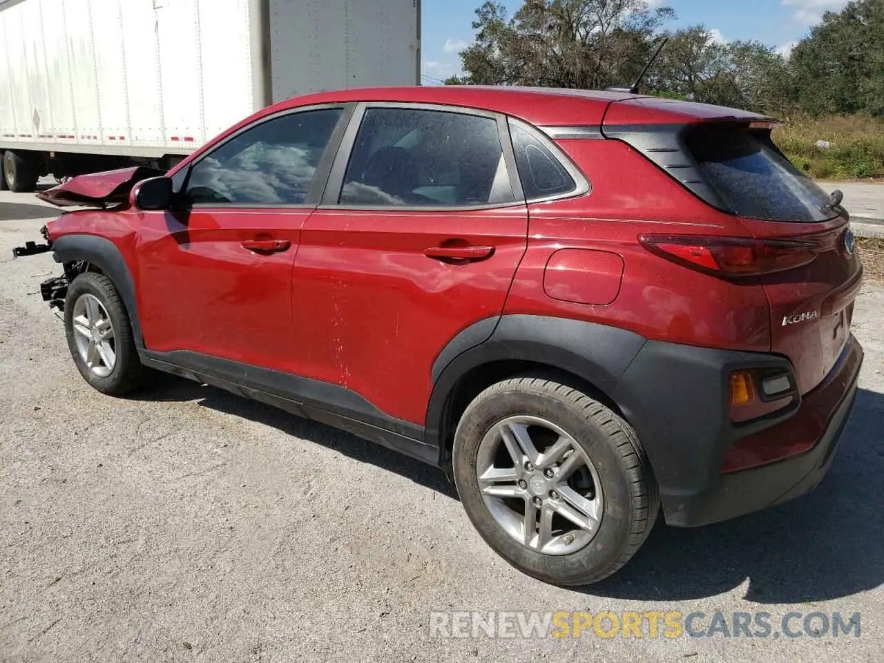 2 Photograph of a damaged car KM8K12AA4KU295054 HYUNDAI KONA 2019