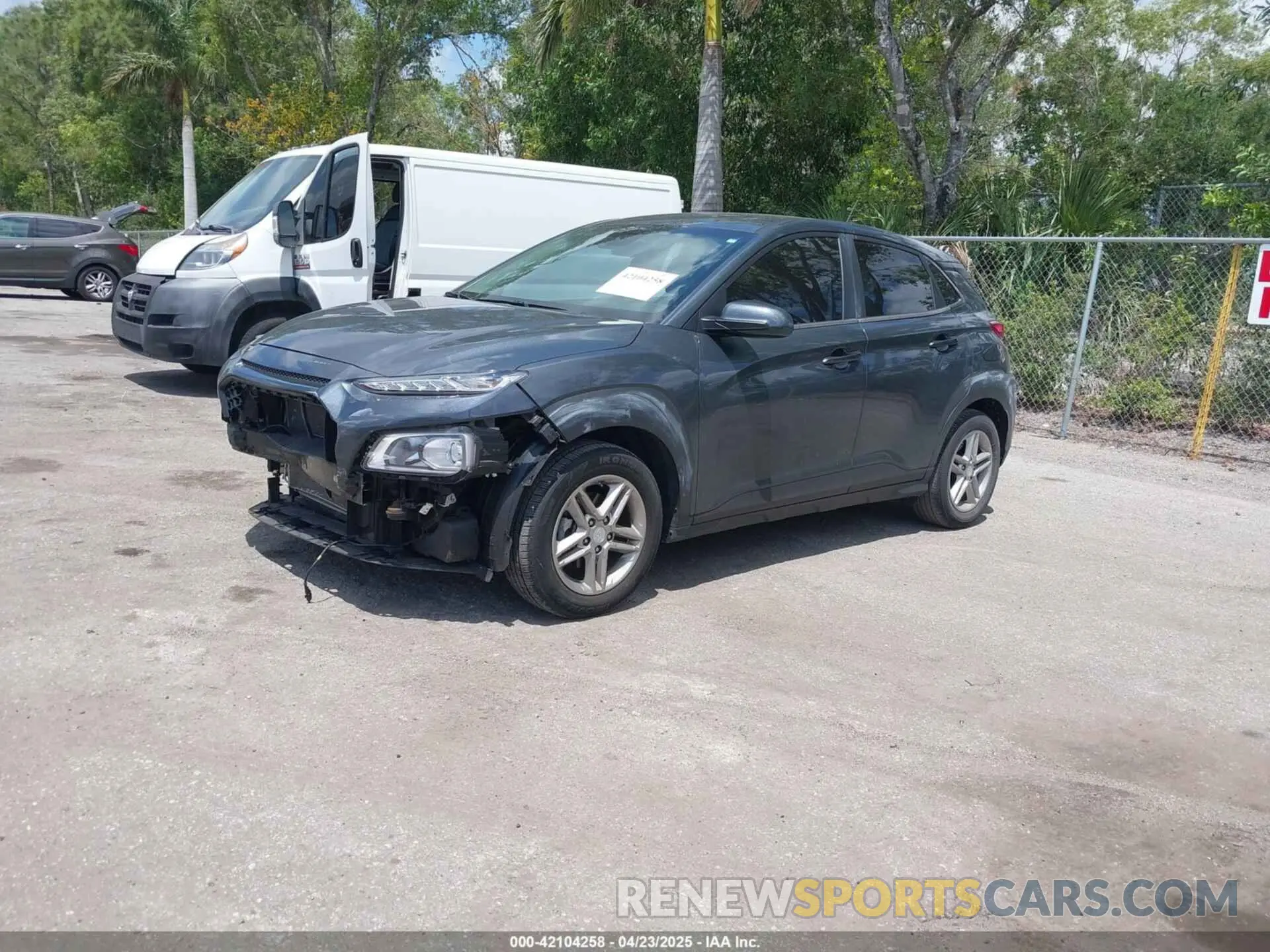 2 Photograph of a damaged car KM8K12AA4KU299296 HYUNDAI KONA 2019