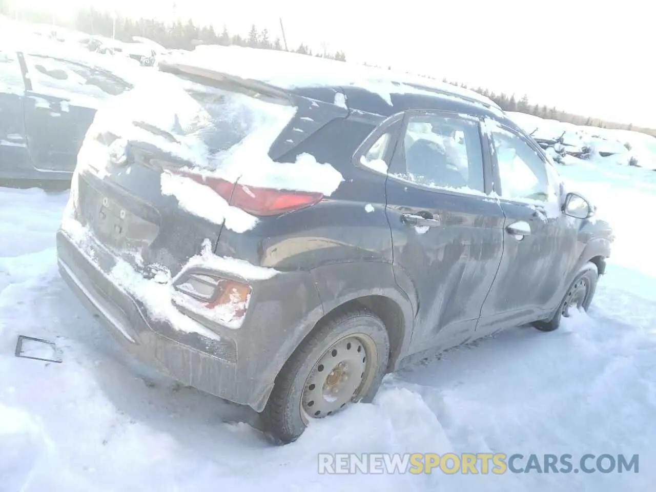 3 Photograph of a damaged car KM8K12AA4KU303749 HYUNDAI KONA 2019