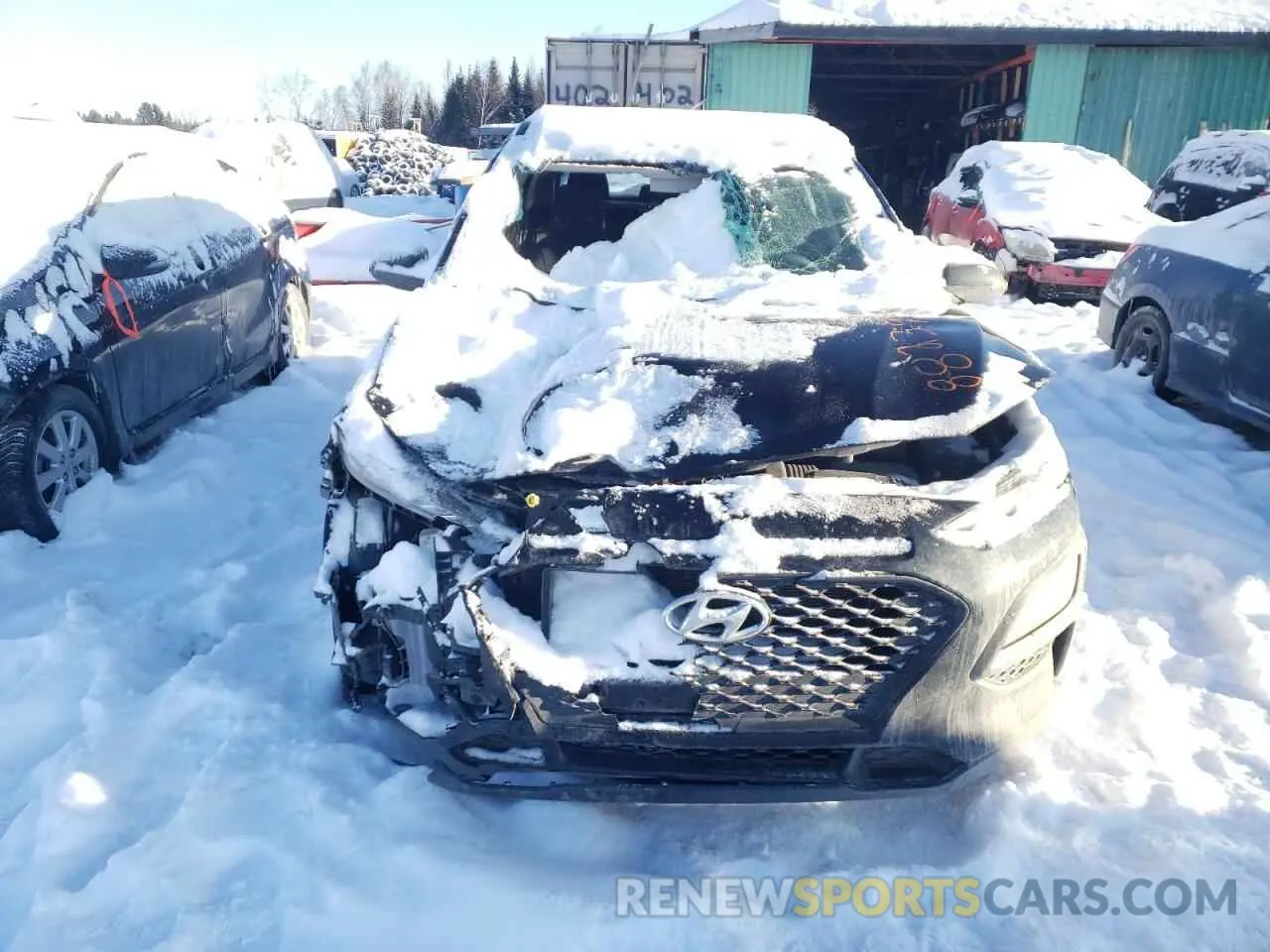 5 Photograph of a damaged car KM8K12AA4KU303749 HYUNDAI KONA 2019