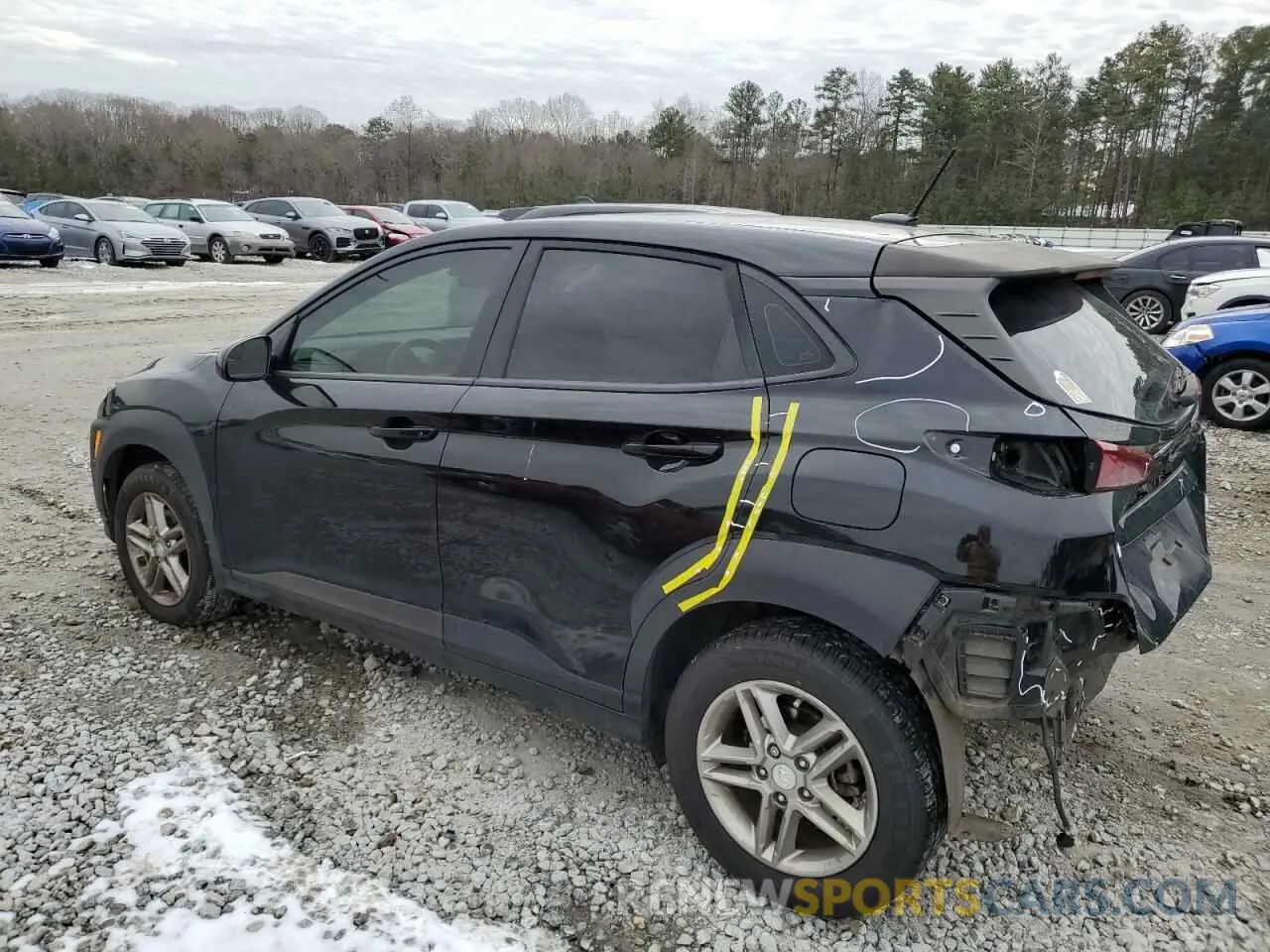 2 Photograph of a damaged car KM8K12AA4KU336184 HYUNDAI KONA 2019