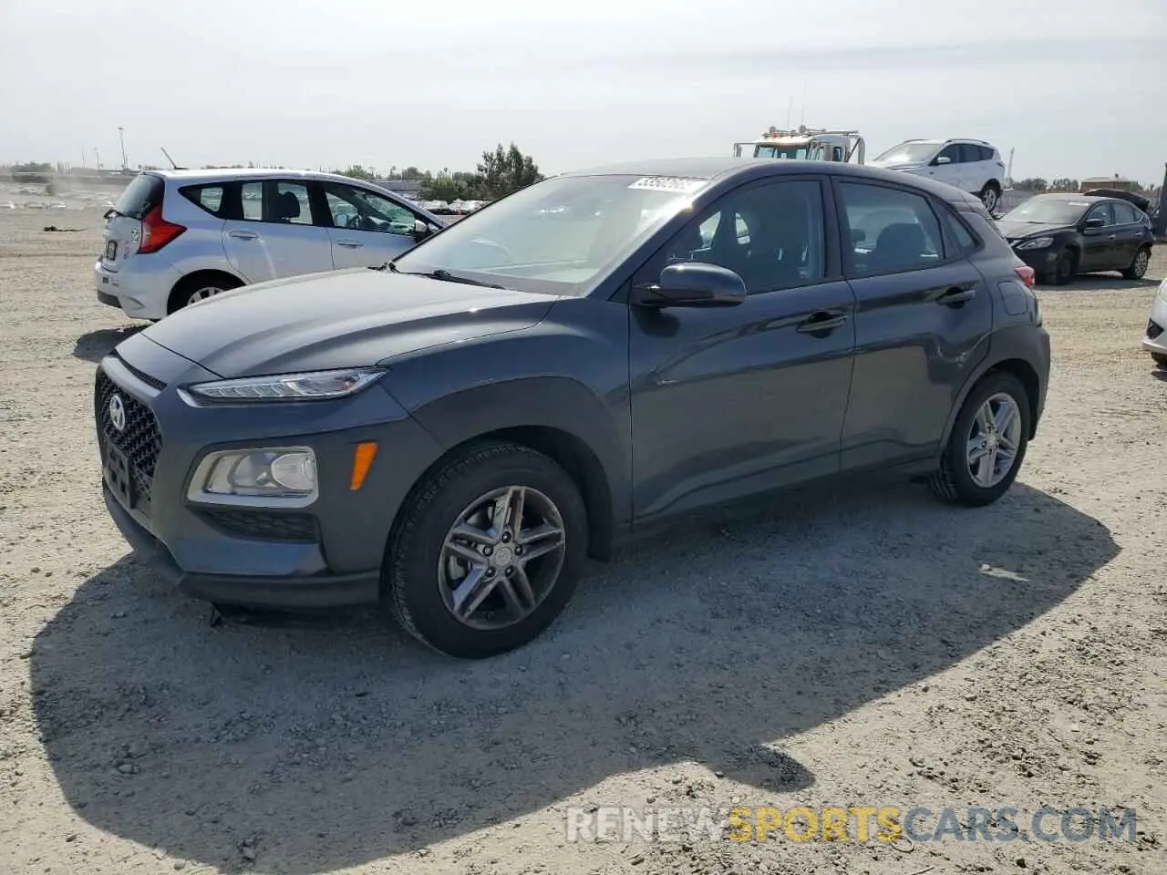 1 Photograph of a damaged car KM8K12AA4KU381142 HYUNDAI KONA 2019