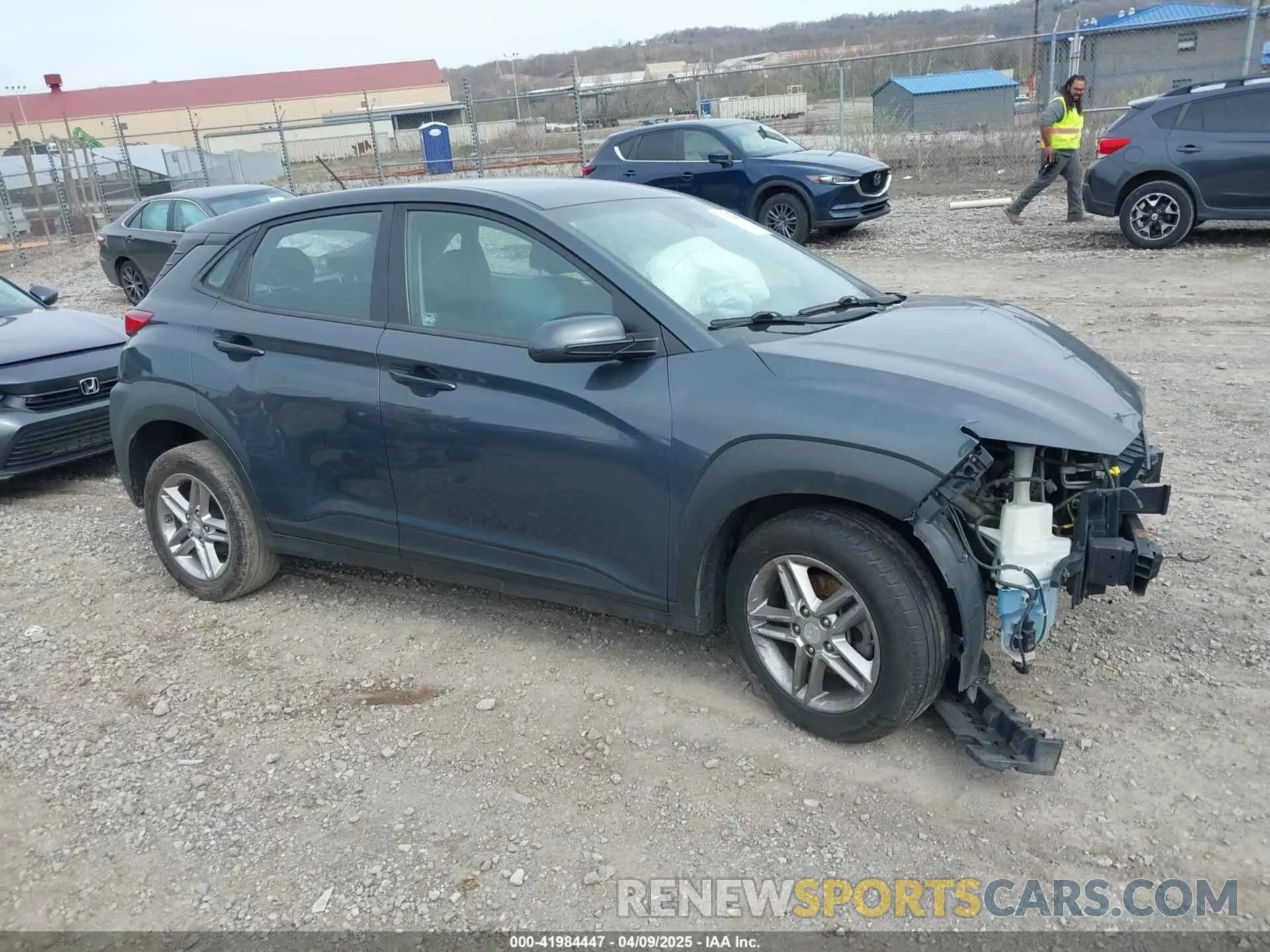 1 Photograph of a damaged car KM8K12AA5KU259423 HYUNDAI KONA 2019