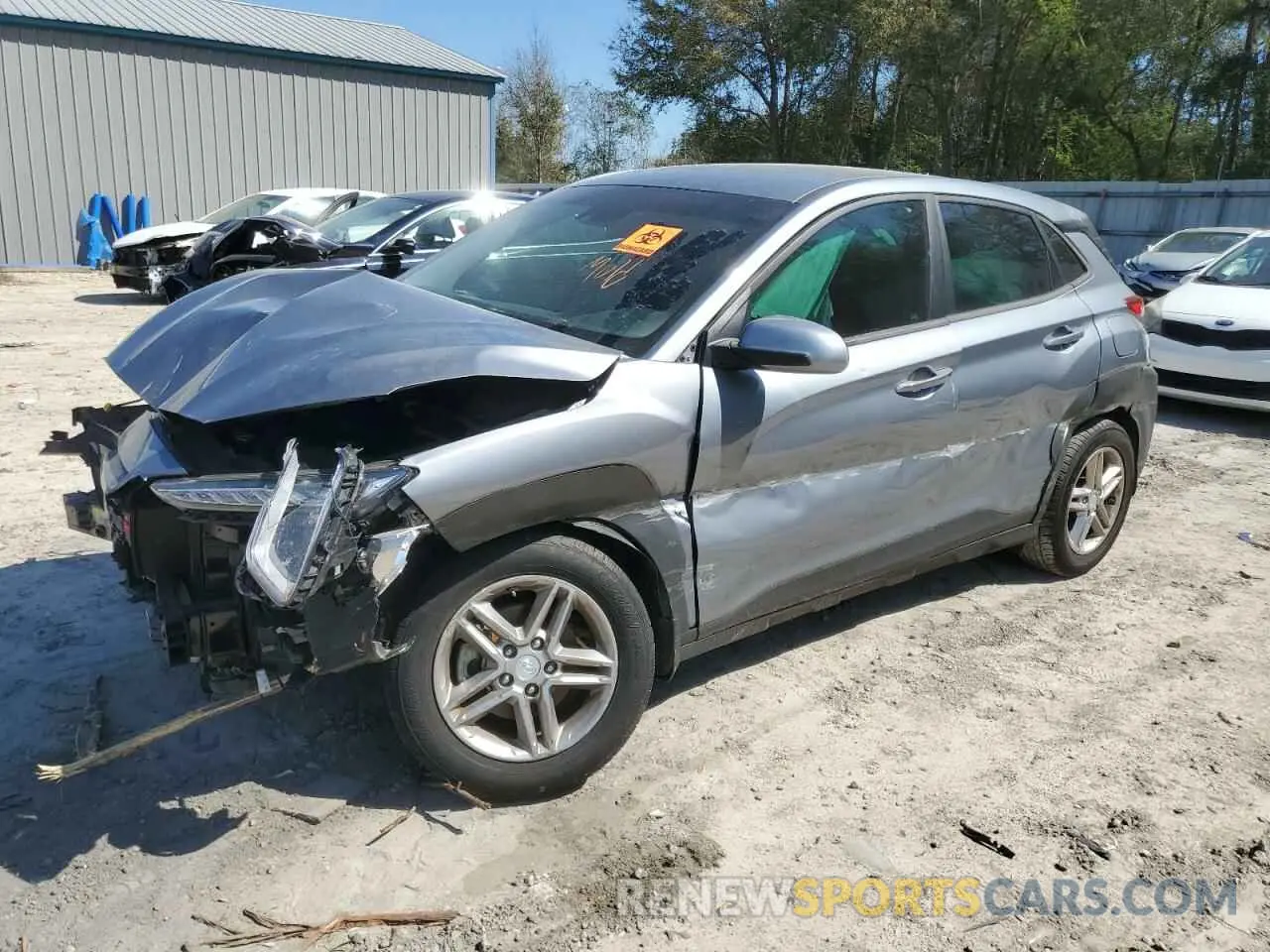 1 Photograph of a damaged car KM8K12AA5KU295273 HYUNDAI KONA 2019