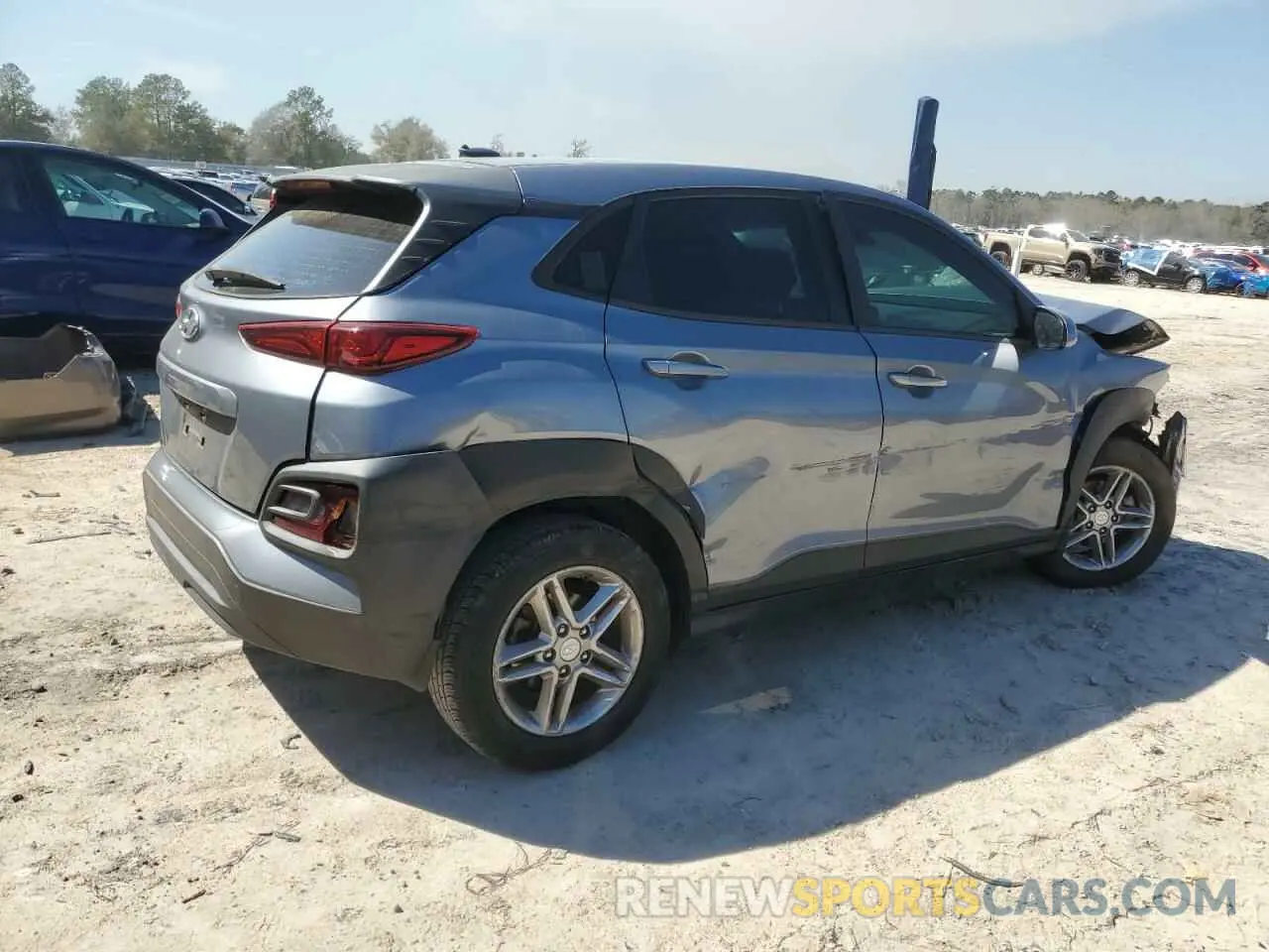 3 Photograph of a damaged car KM8K12AA5KU295273 HYUNDAI KONA 2019