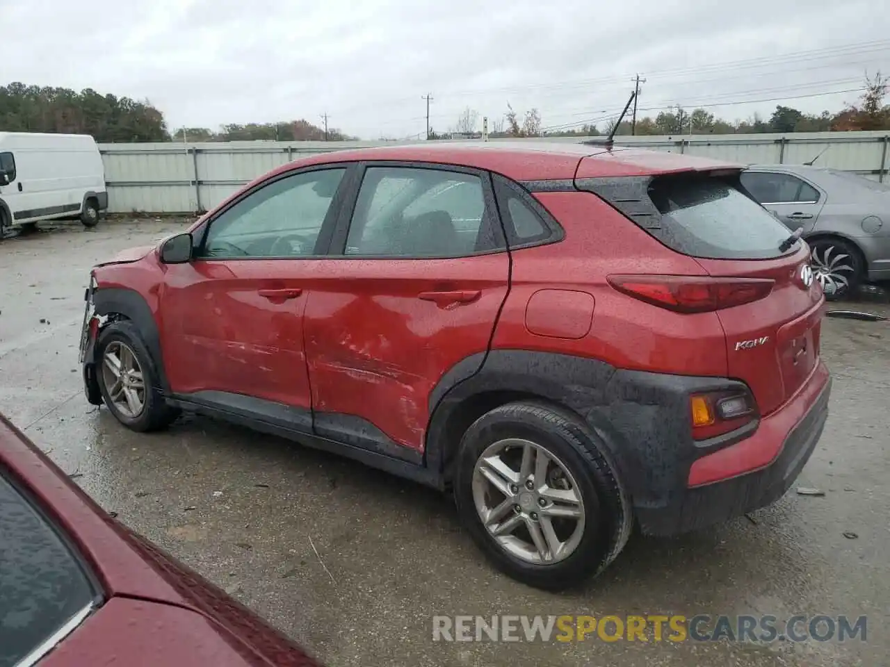 2 Photograph of a damaged car KM8K12AA5KU343063 HYUNDAI KONA 2019