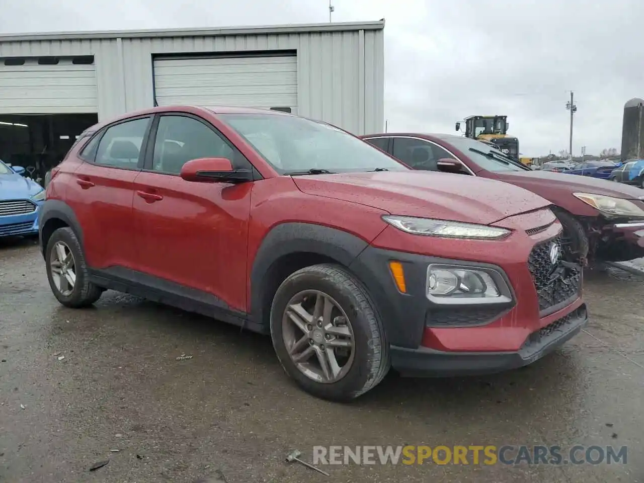 4 Photograph of a damaged car KM8K12AA5KU343063 HYUNDAI KONA 2019