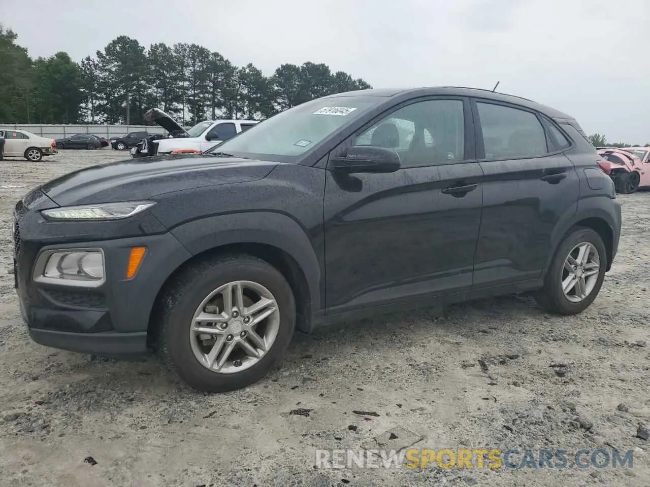 1 Photograph of a damaged car KM8K12AA6KU288994 HYUNDAI KONA 2019