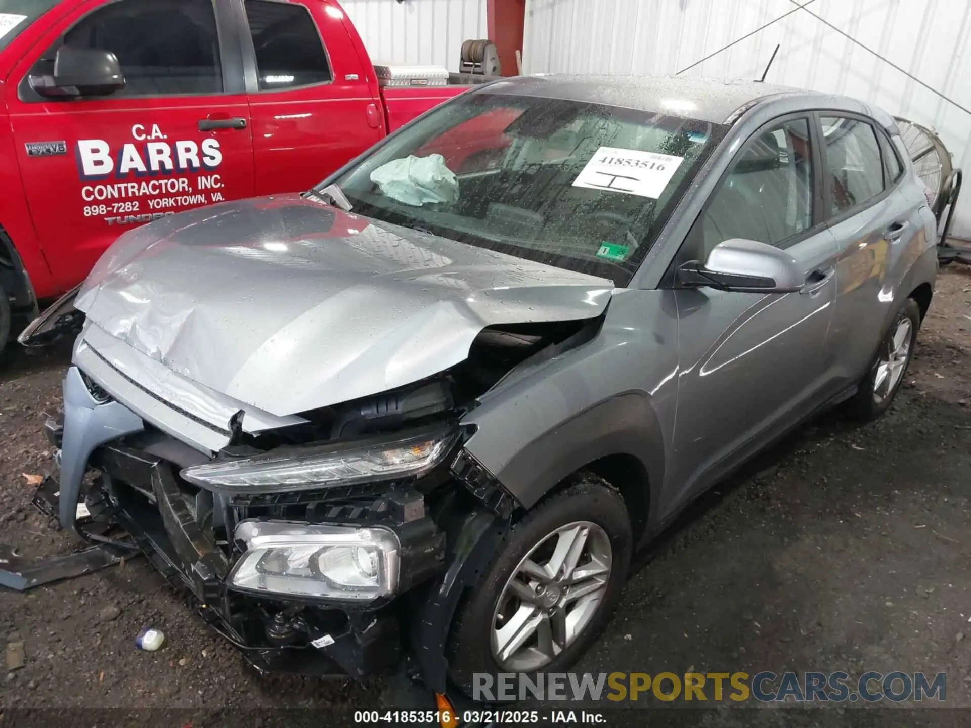 2 Photograph of a damaged car KM8K12AA6KU387721 HYUNDAI KONA 2019