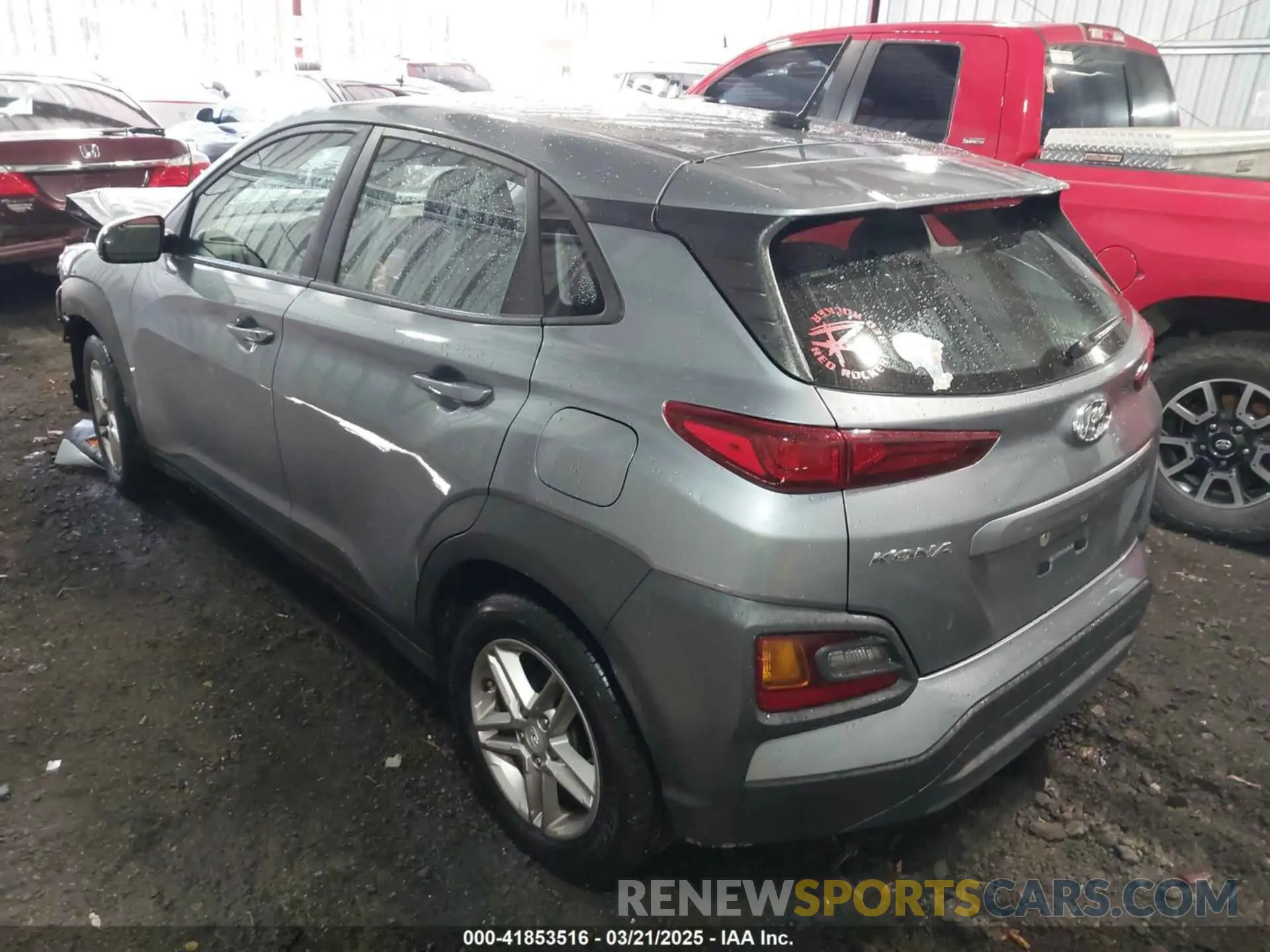 3 Photograph of a damaged car KM8K12AA6KU387721 HYUNDAI KONA 2019