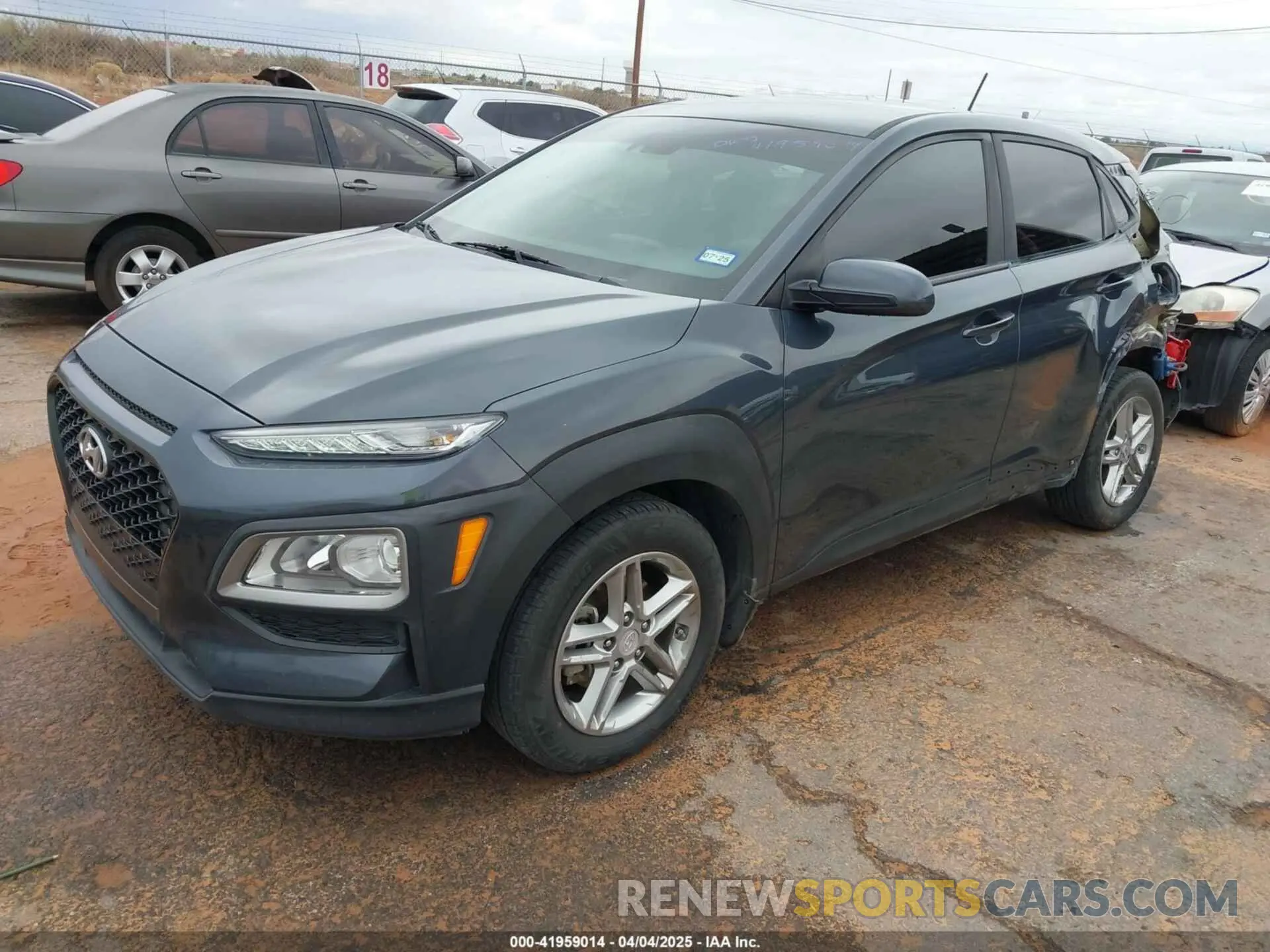 2 Photograph of a damaged car KM8K12AA7KU221448 HYUNDAI KONA 2019