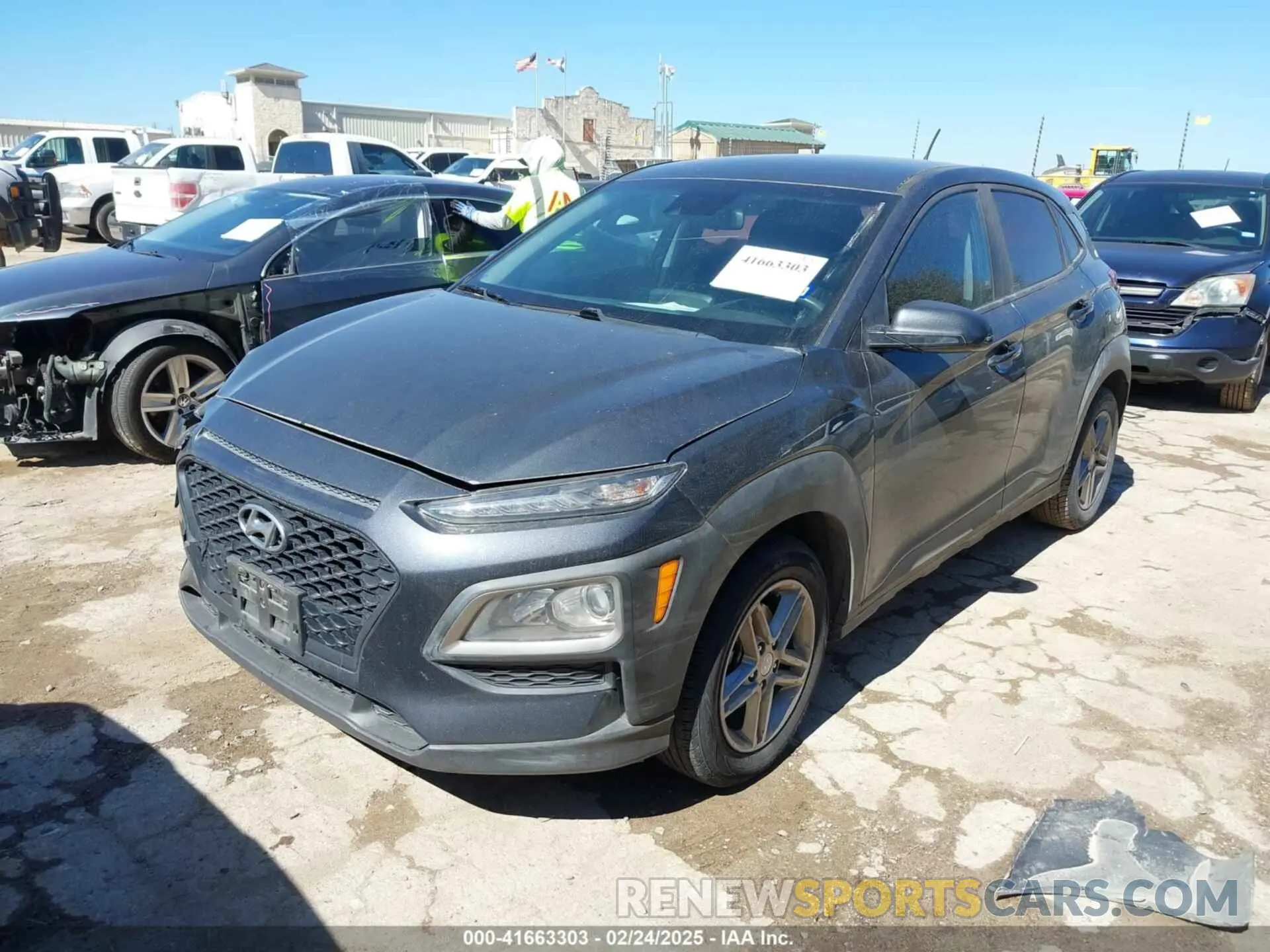 2 Photograph of a damaged car KM8K12AA7KU272366 HYUNDAI KONA 2019