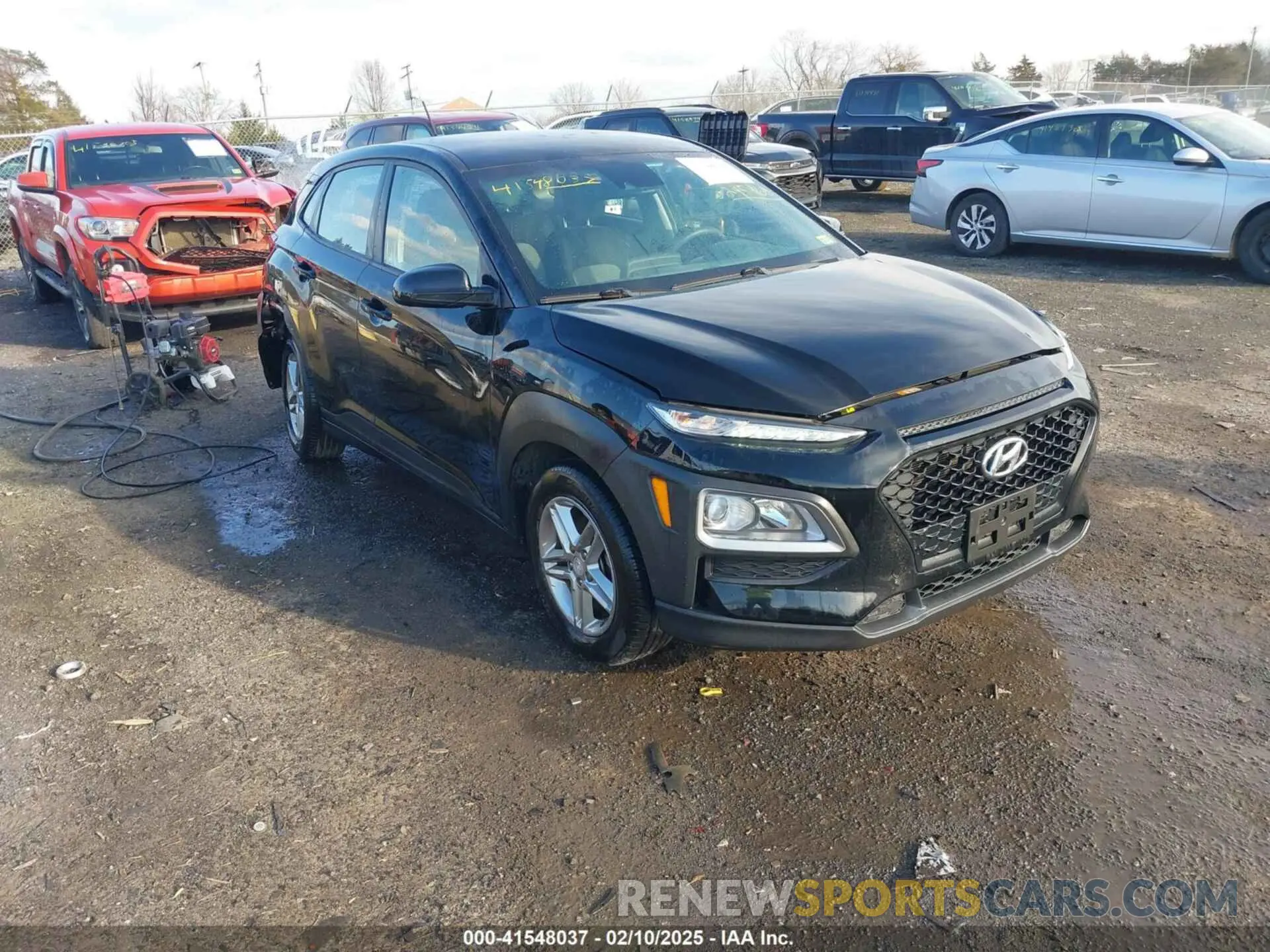 1 Photograph of a damaged car KM8K12AA7KU295968 HYUNDAI KONA 2019