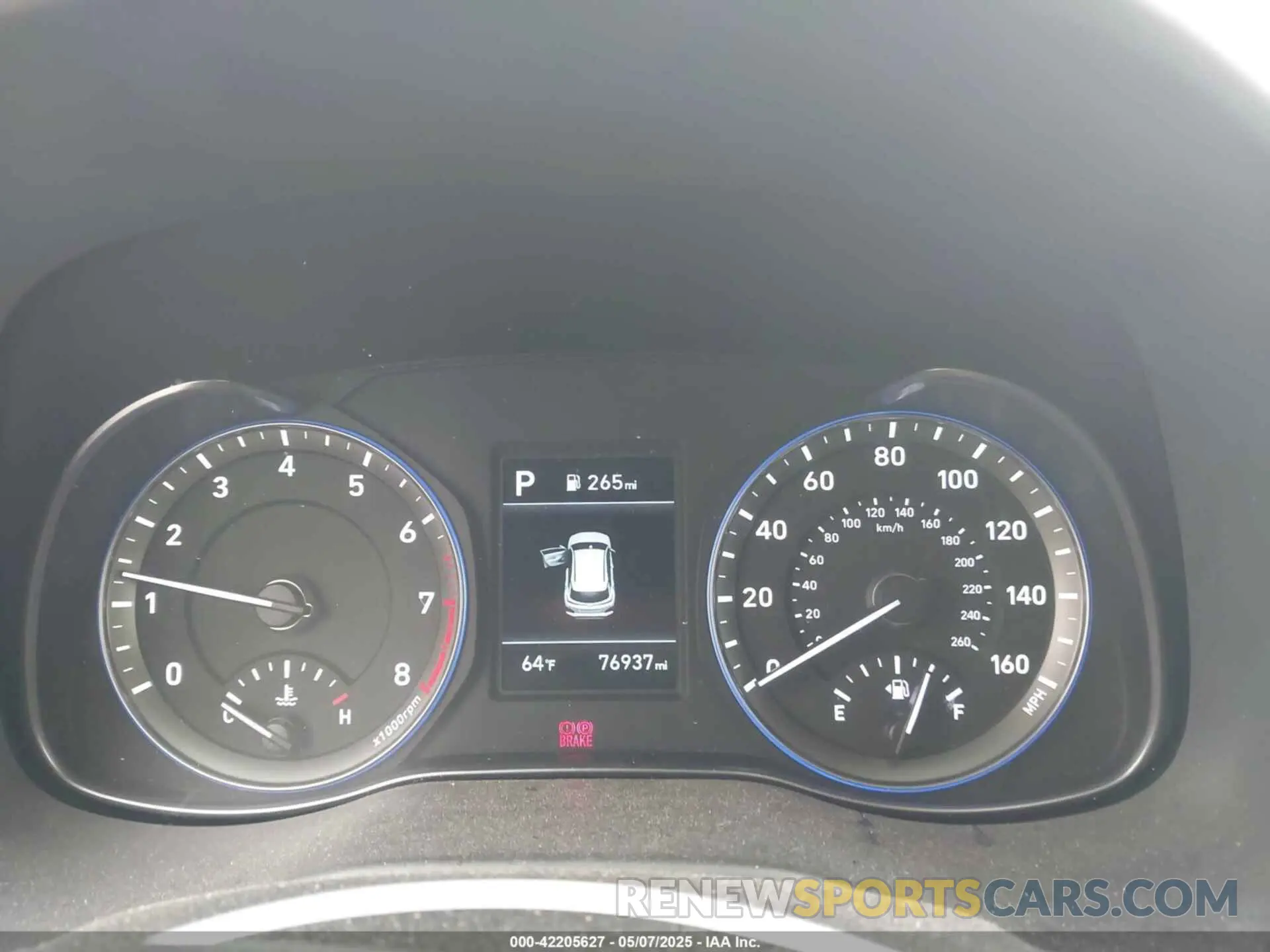 7 Photograph of a damaged car KM8K12AA7KU302093 HYUNDAI KONA 2019