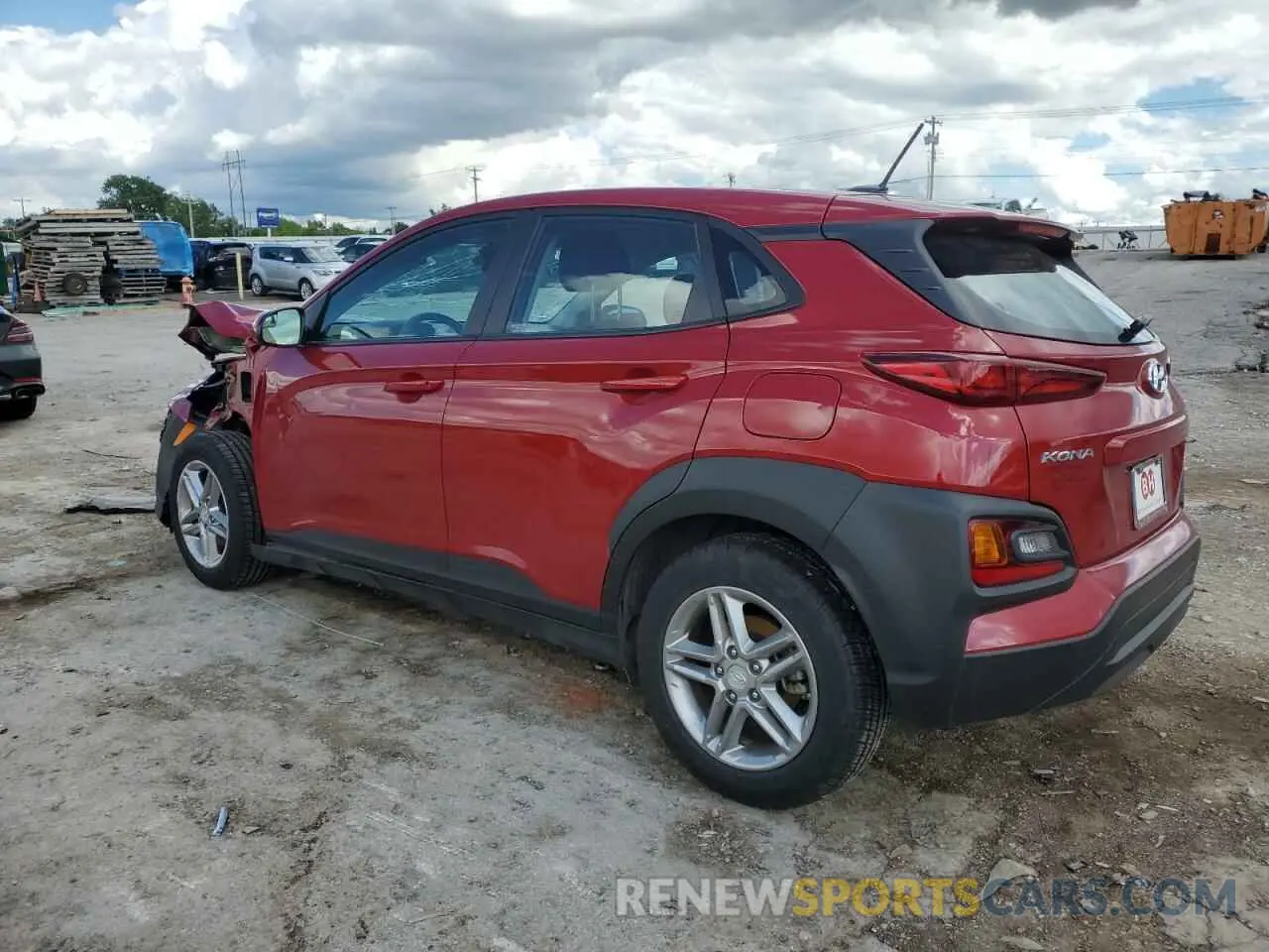 2 Photograph of a damaged car KM8K12AA7KU326331 HYUNDAI KONA 2019