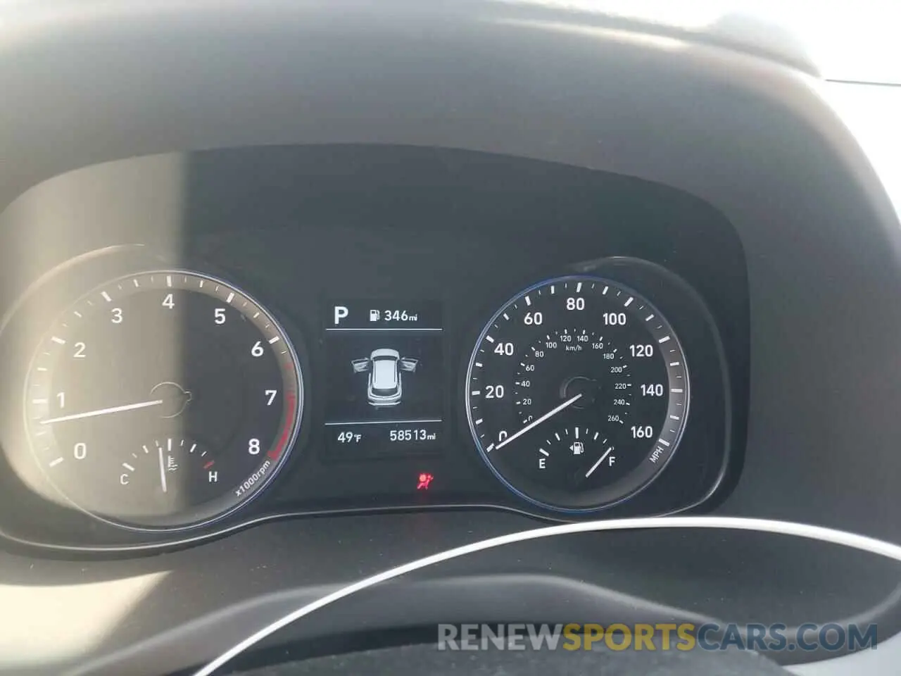 9 Photograph of a damaged car KM8K12AA8KU280539 HYUNDAI KONA 2019