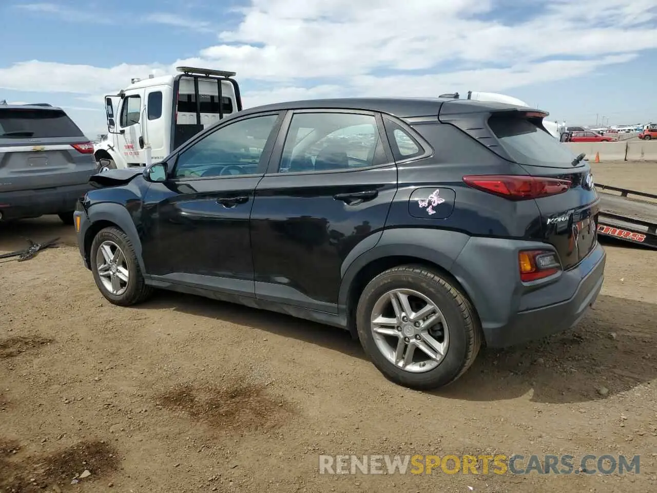 2 Photograph of a damaged car KM8K12AA8KU297311 HYUNDAI KONA 2019