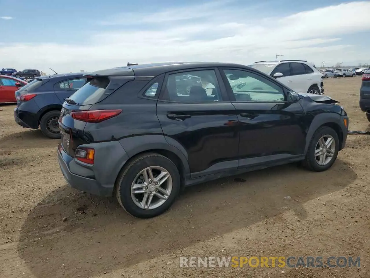 3 Photograph of a damaged car KM8K12AA8KU297311 HYUNDAI KONA 2019