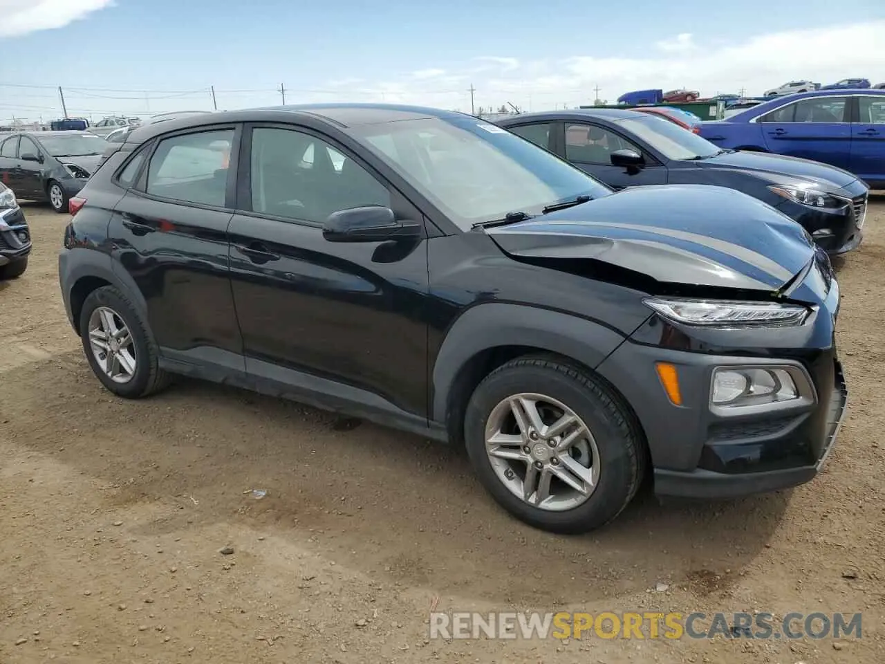 4 Photograph of a damaged car KM8K12AA8KU297311 HYUNDAI KONA 2019