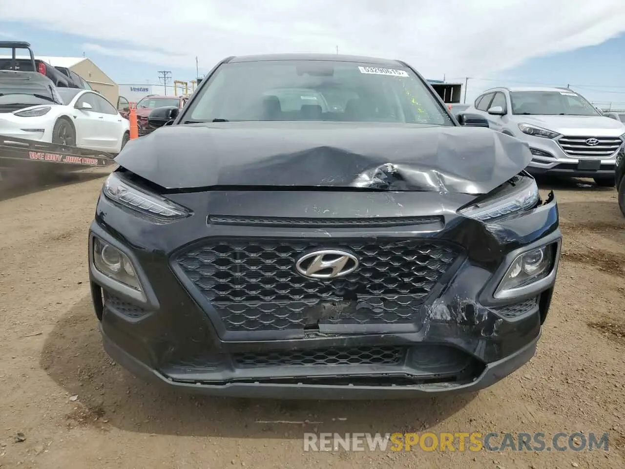 5 Photograph of a damaged car KM8K12AA8KU297311 HYUNDAI KONA 2019