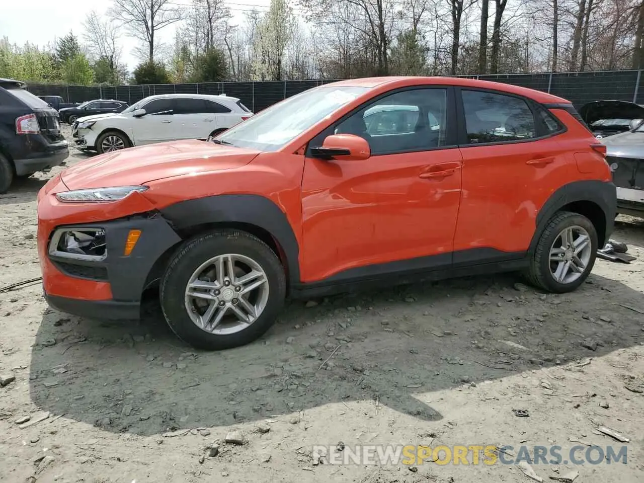 1 Photograph of a damaged car KM8K12AA8KU390572 HYUNDAI KONA 2019