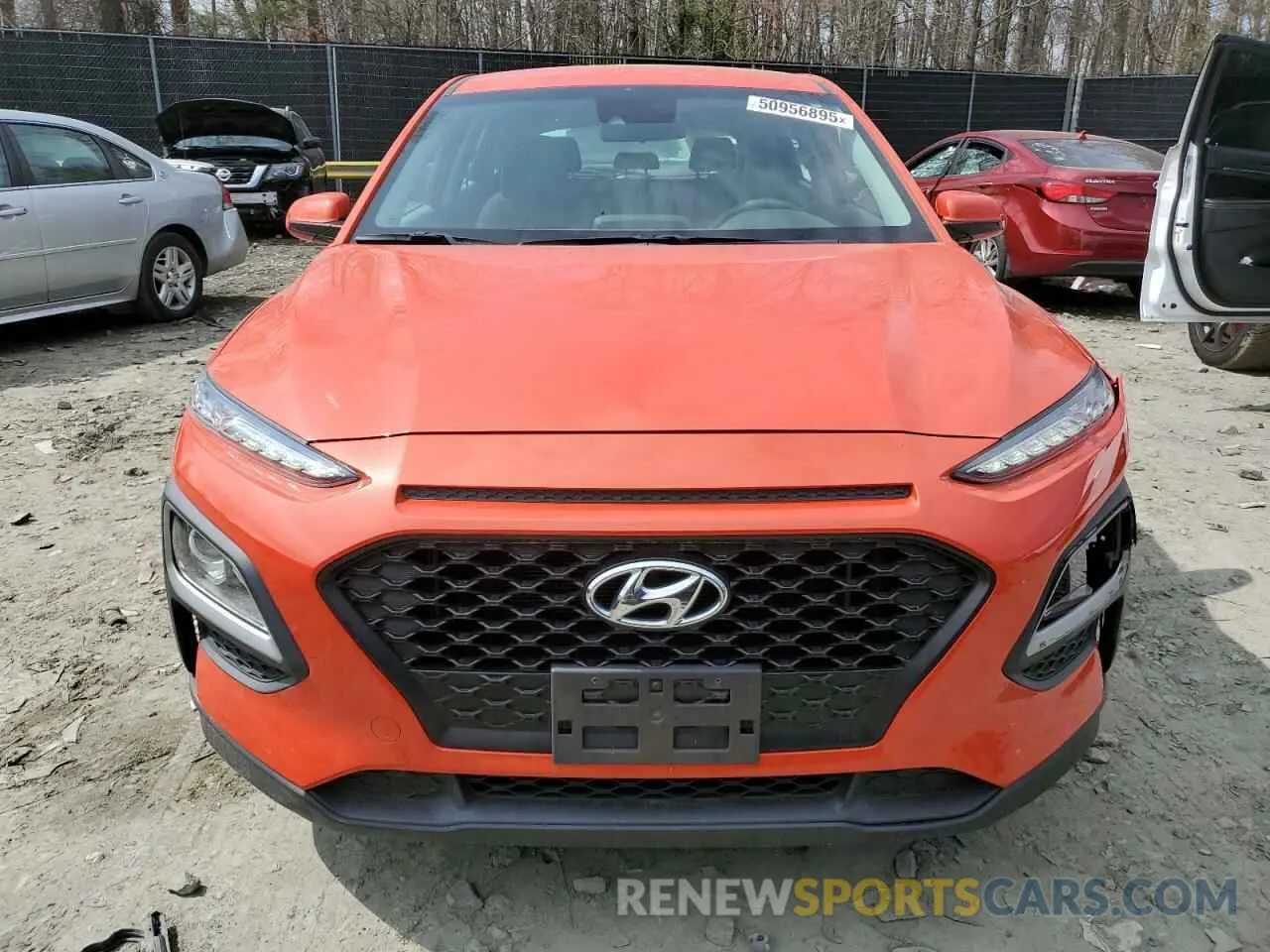 5 Photograph of a damaged car KM8K12AA8KU390572 HYUNDAI KONA 2019