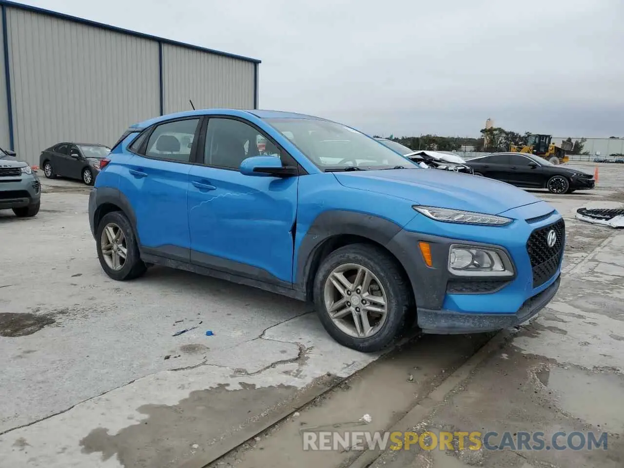4 Photograph of a damaged car KM8K12AA9KU244794 HYUNDAI KONA 2019