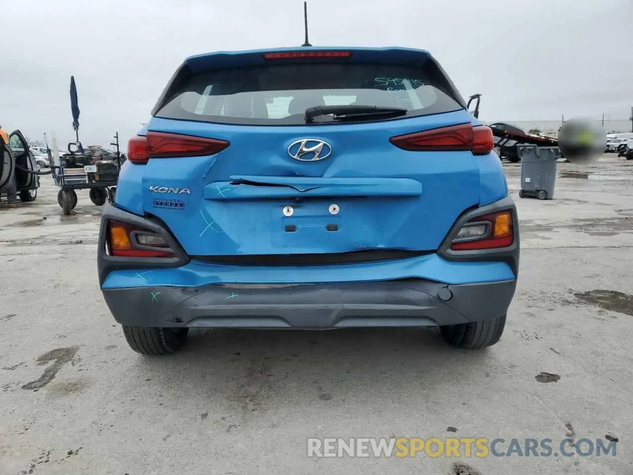 6 Photograph of a damaged car KM8K12AA9KU244794 HYUNDAI KONA 2019