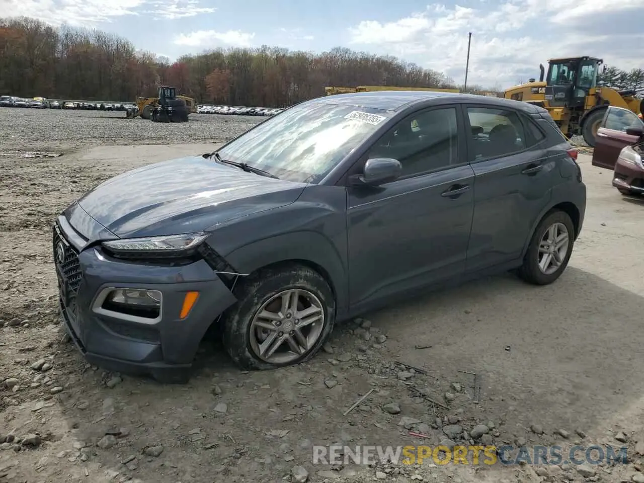 1 Photograph of a damaged car KM8K12AA9KU295776 HYUNDAI KONA 2019
