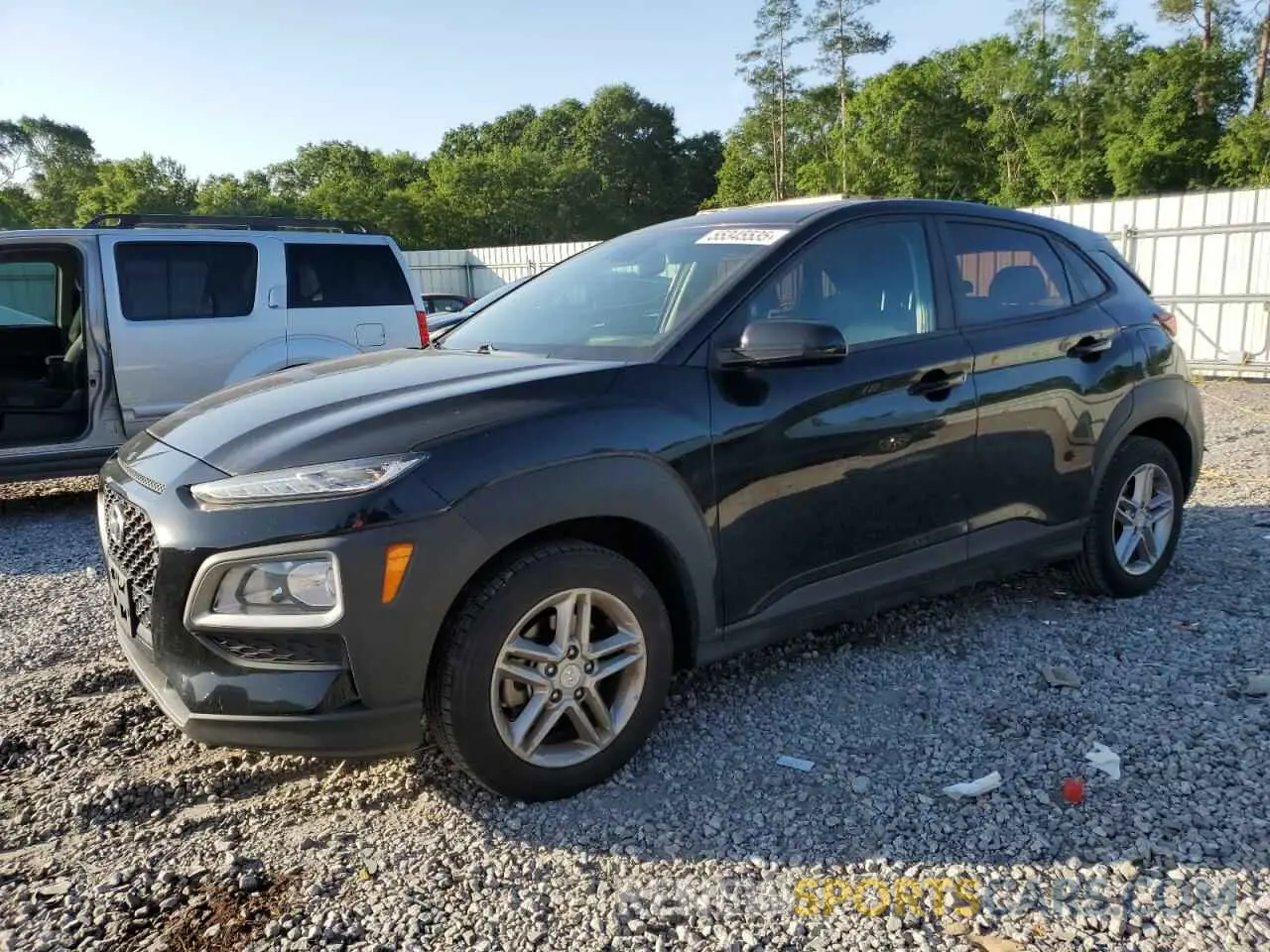 1 Photograph of a damaged car KM8K12AAXKU236381 HYUNDAI KONA 2019