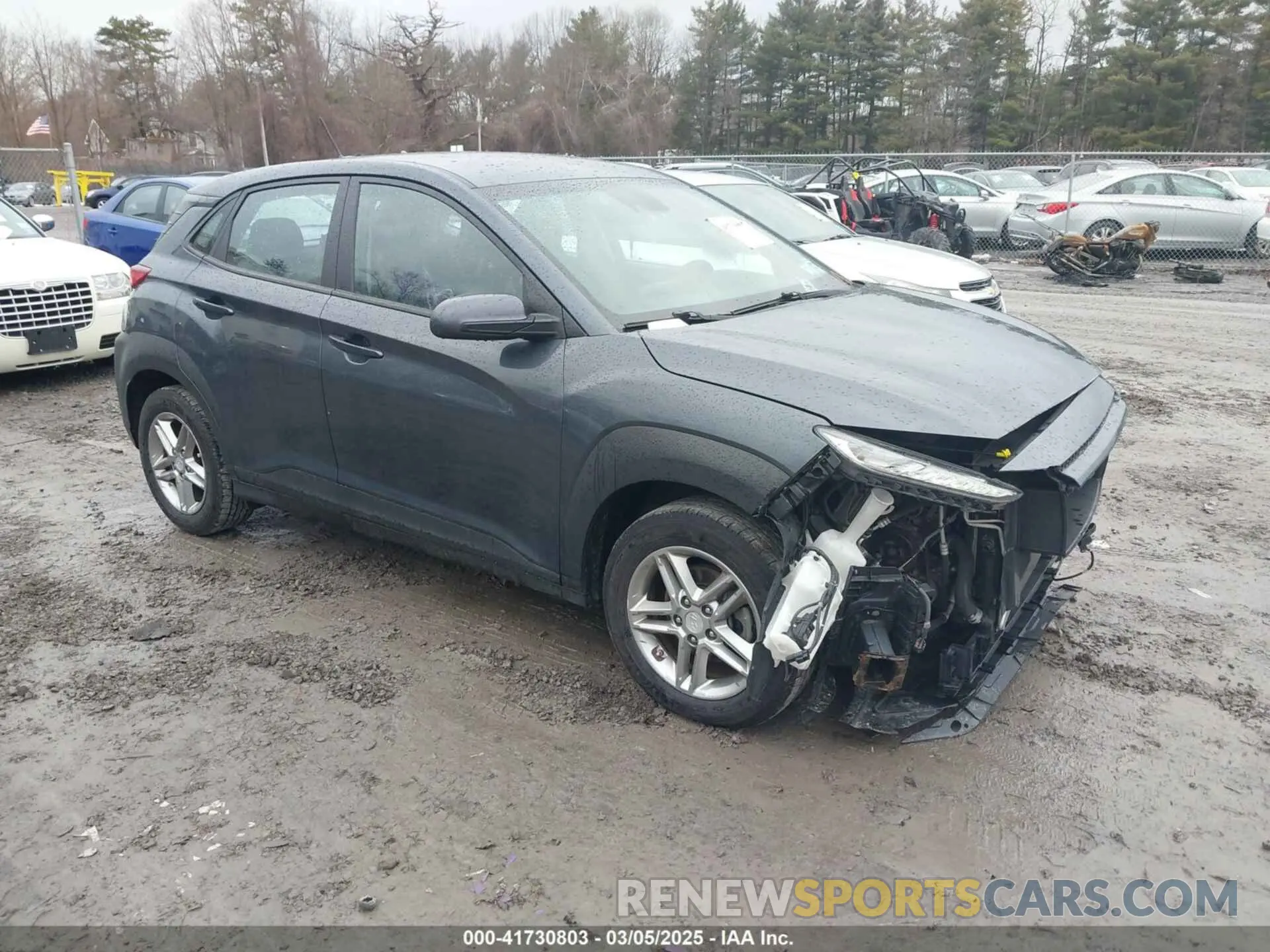 1 Photograph of a damaged car KM8K12AAXKU260728 HYUNDAI KONA 2019