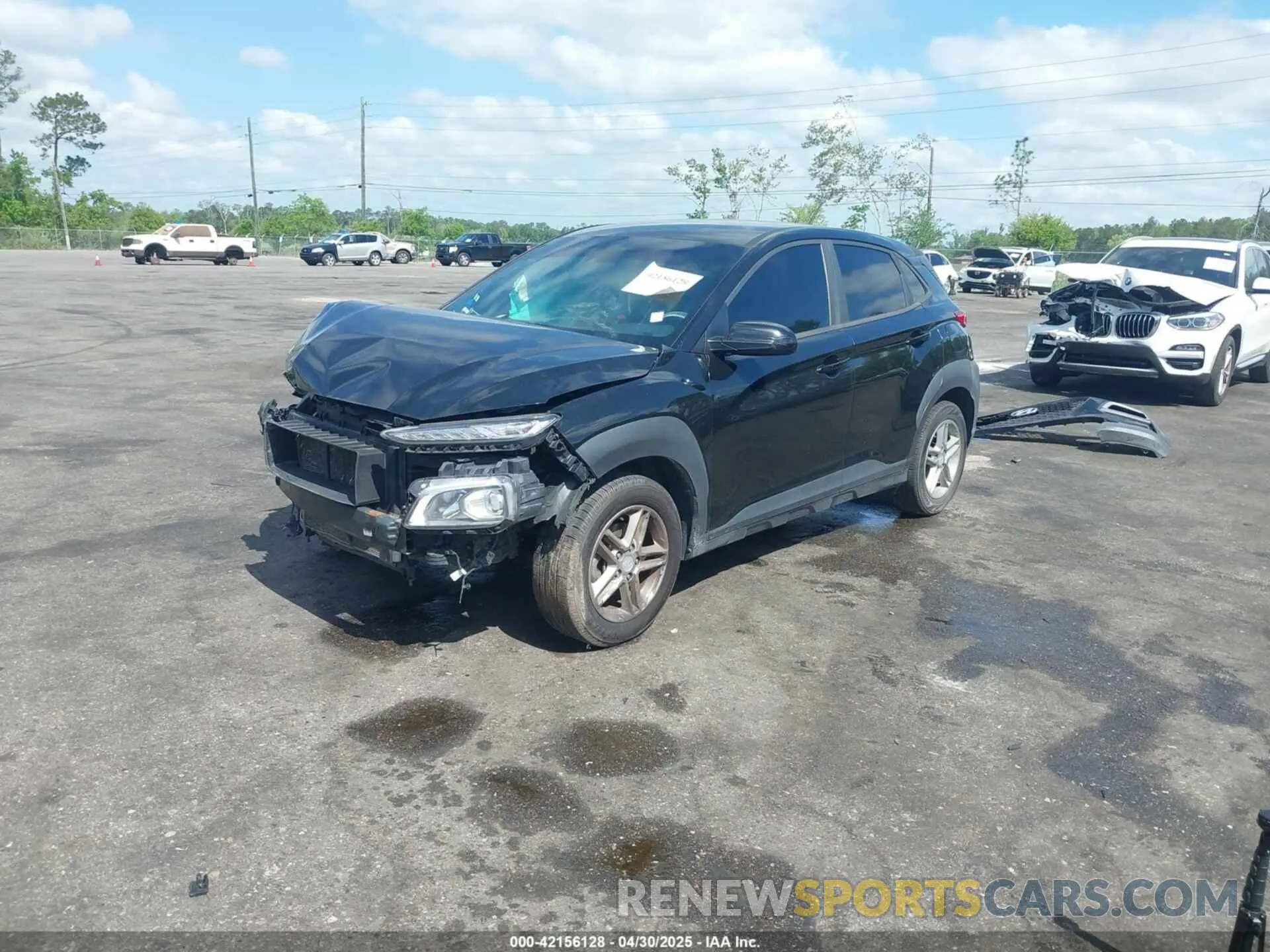 2 Photograph of a damaged car KM8K12AAXKU272197 HYUNDAI KONA 2019