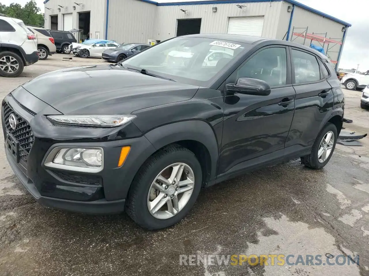 1 Photograph of a damaged car KM8K1CAA1KU194575 HYUNDAI KONA 2019