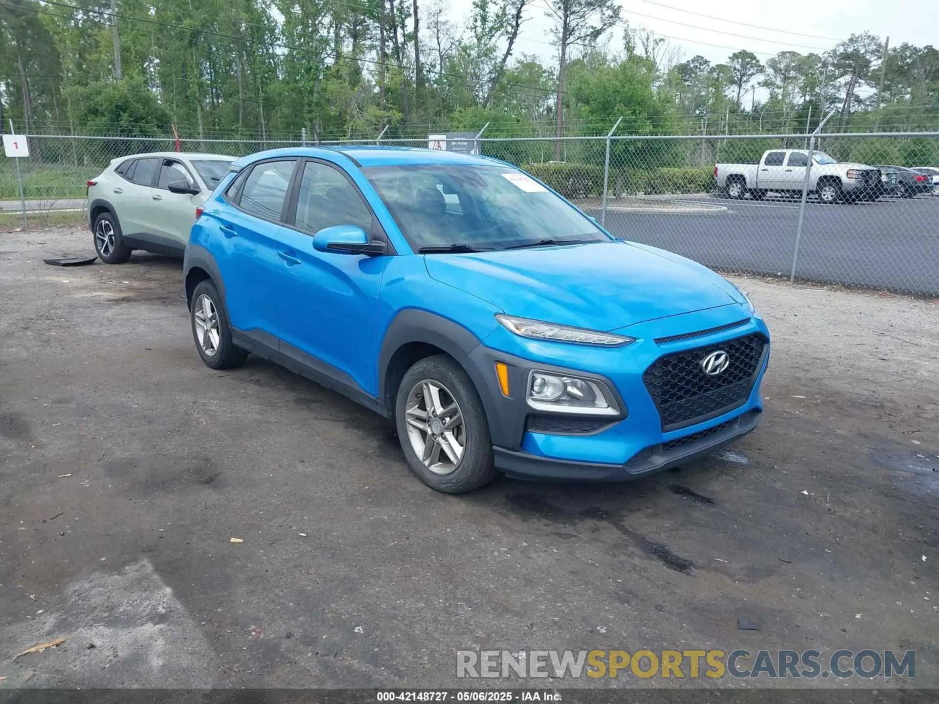 1 Photograph of a damaged car KM8K1CAA1KU256119 HYUNDAI KONA 2019