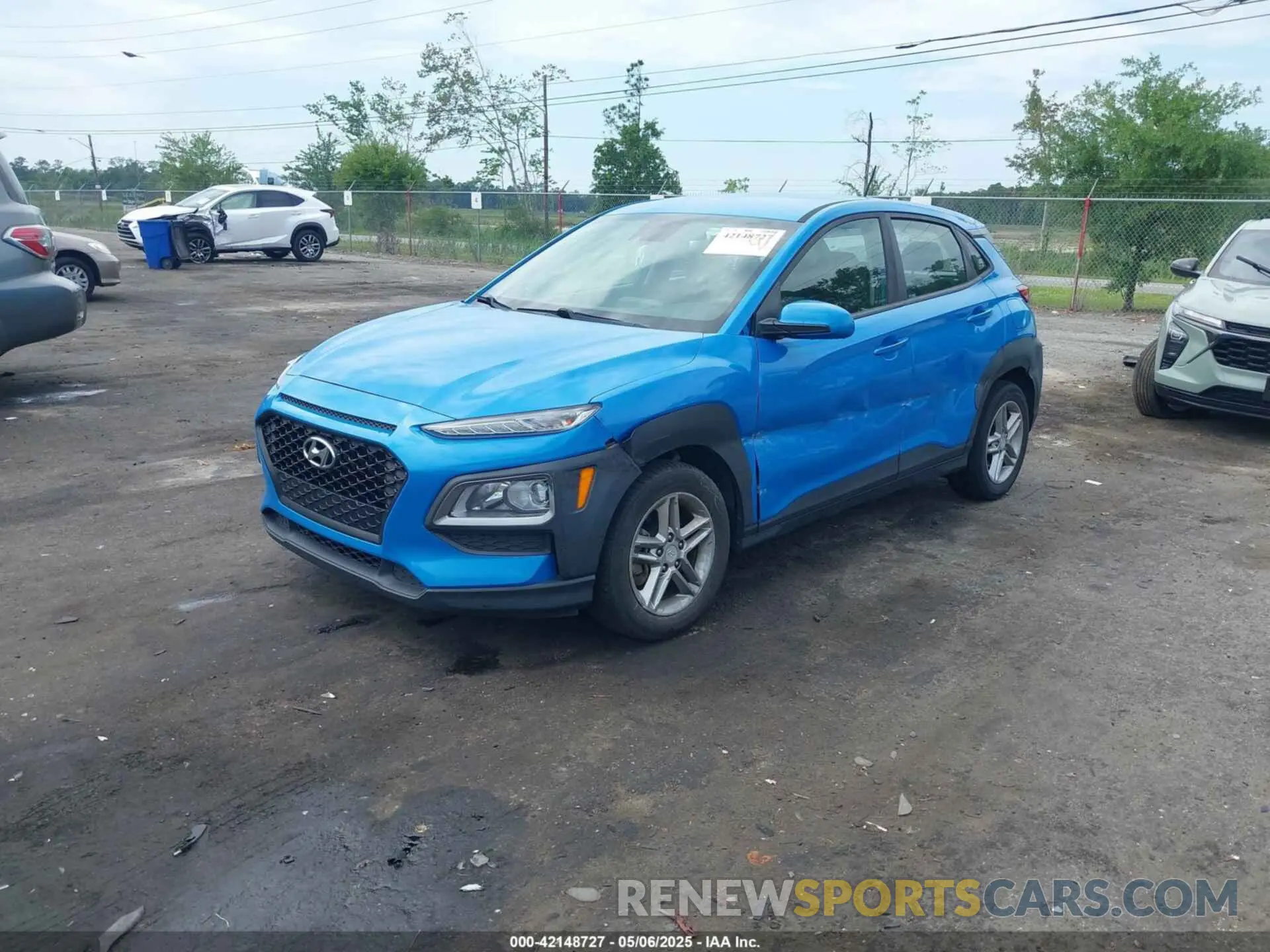 2 Photograph of a damaged car KM8K1CAA1KU256119 HYUNDAI KONA 2019