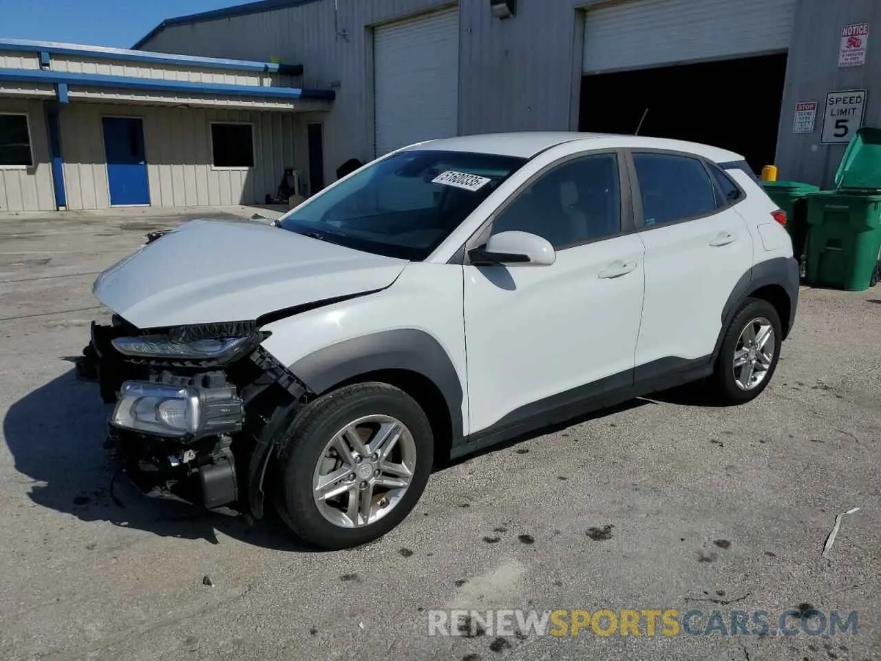 1 Photograph of a damaged car KM8K1CAA1KU283112 HYUNDAI KONA 2019
