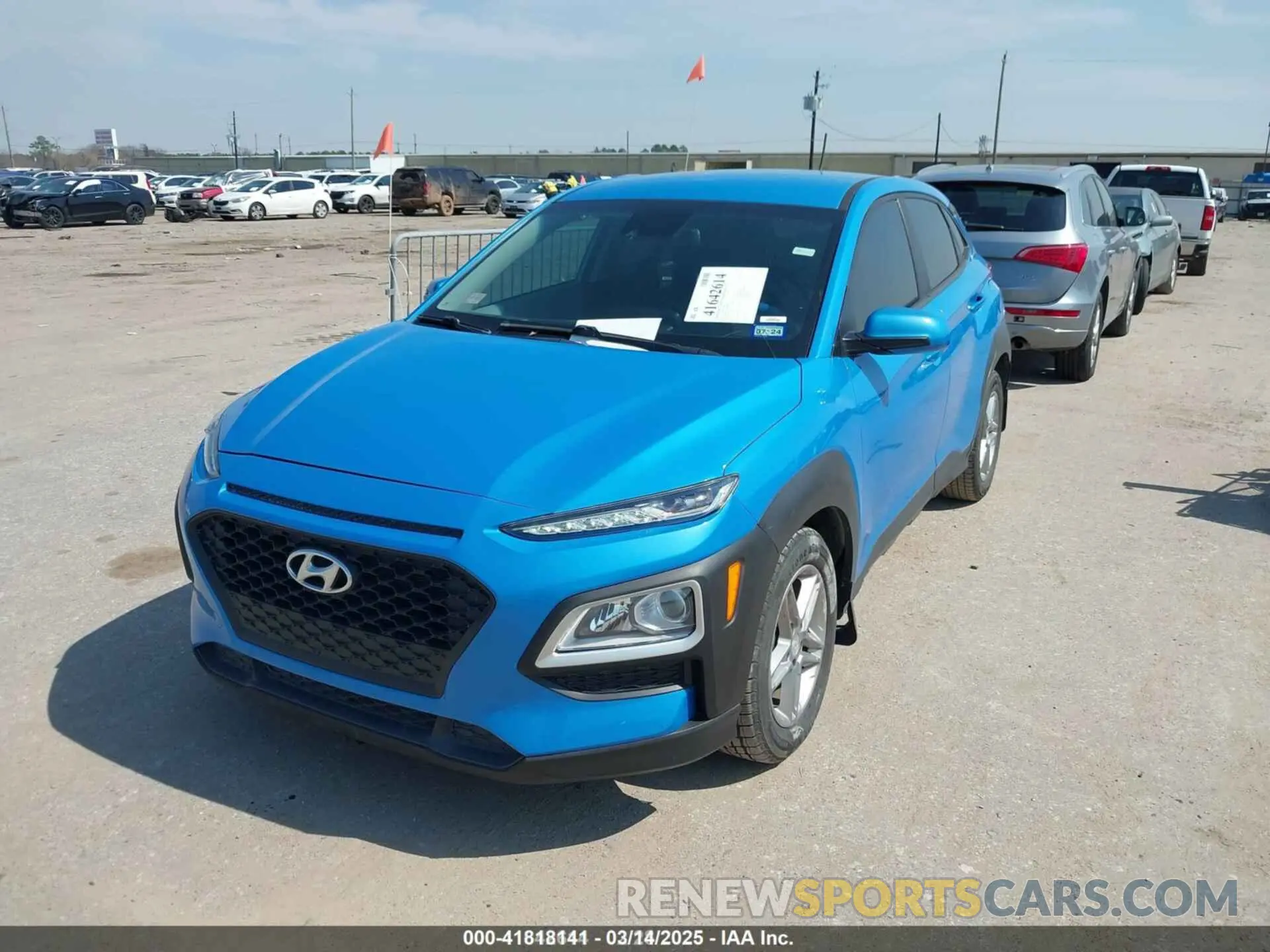 2 Photograph of a damaged car KM8K1CAA1KU298113 HYUNDAI KONA 2019