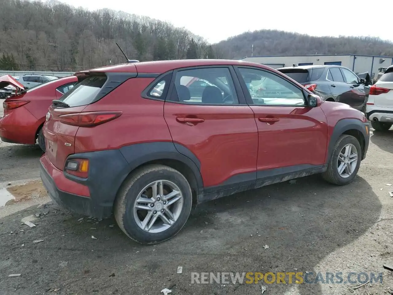 3 Photograph of a damaged car KM8K1CAA1KU300765 HYUNDAI KONA 2019