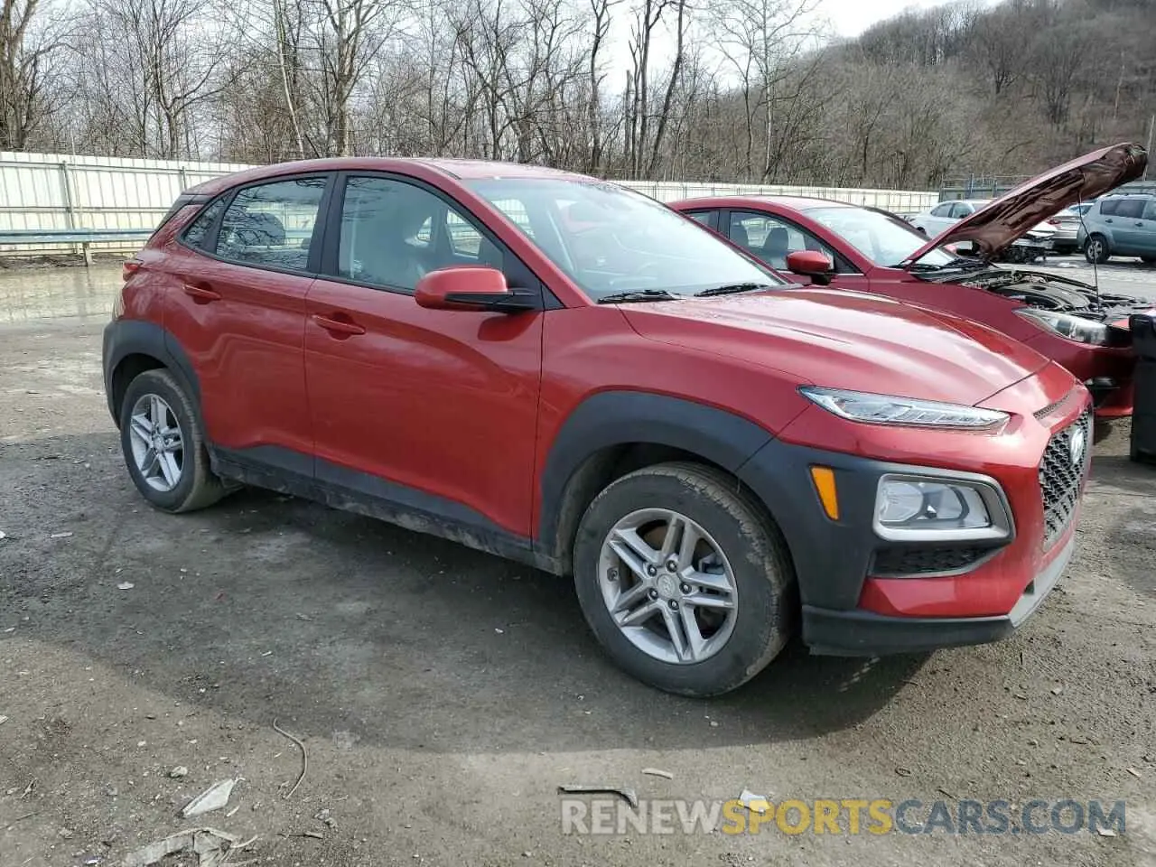 4 Photograph of a damaged car KM8K1CAA1KU300765 HYUNDAI KONA 2019